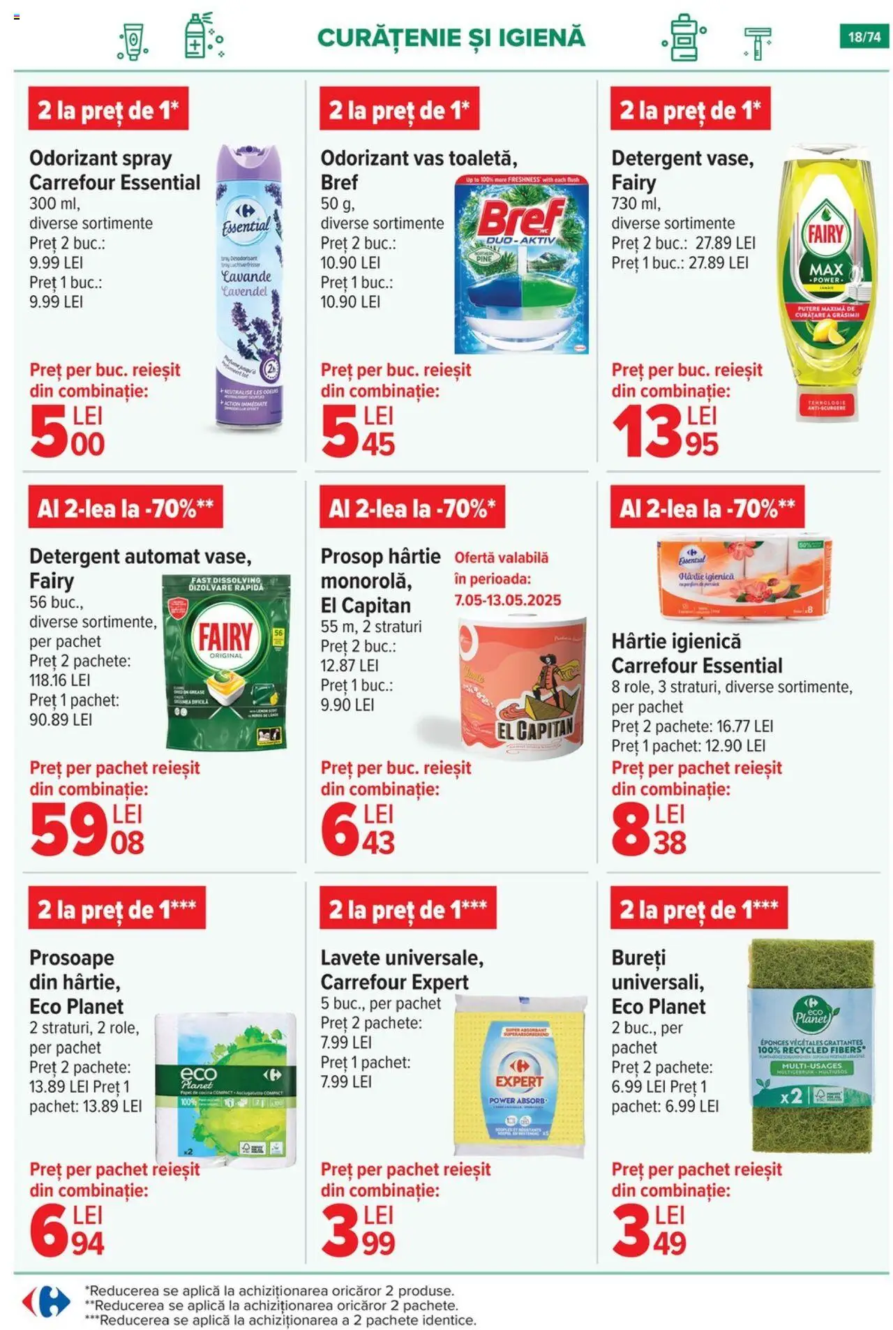 Catalog Carrefour 7 - 20 Mai 2025 | Pagina 18 | Produse: Kedi Ödül Oyuncakları, Detergent, Lavete