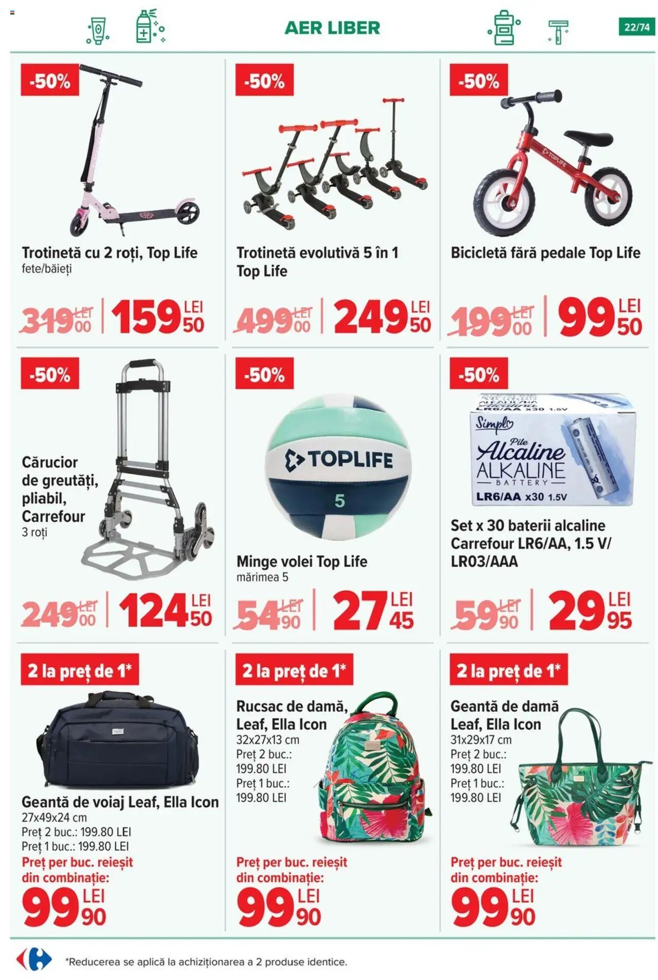 Catalog Carrefour 7 - 20 Mai 2025 | Pagina 22 | Produse: Geantă de voiaj, Top, Baterii, Dana kuşbaşı