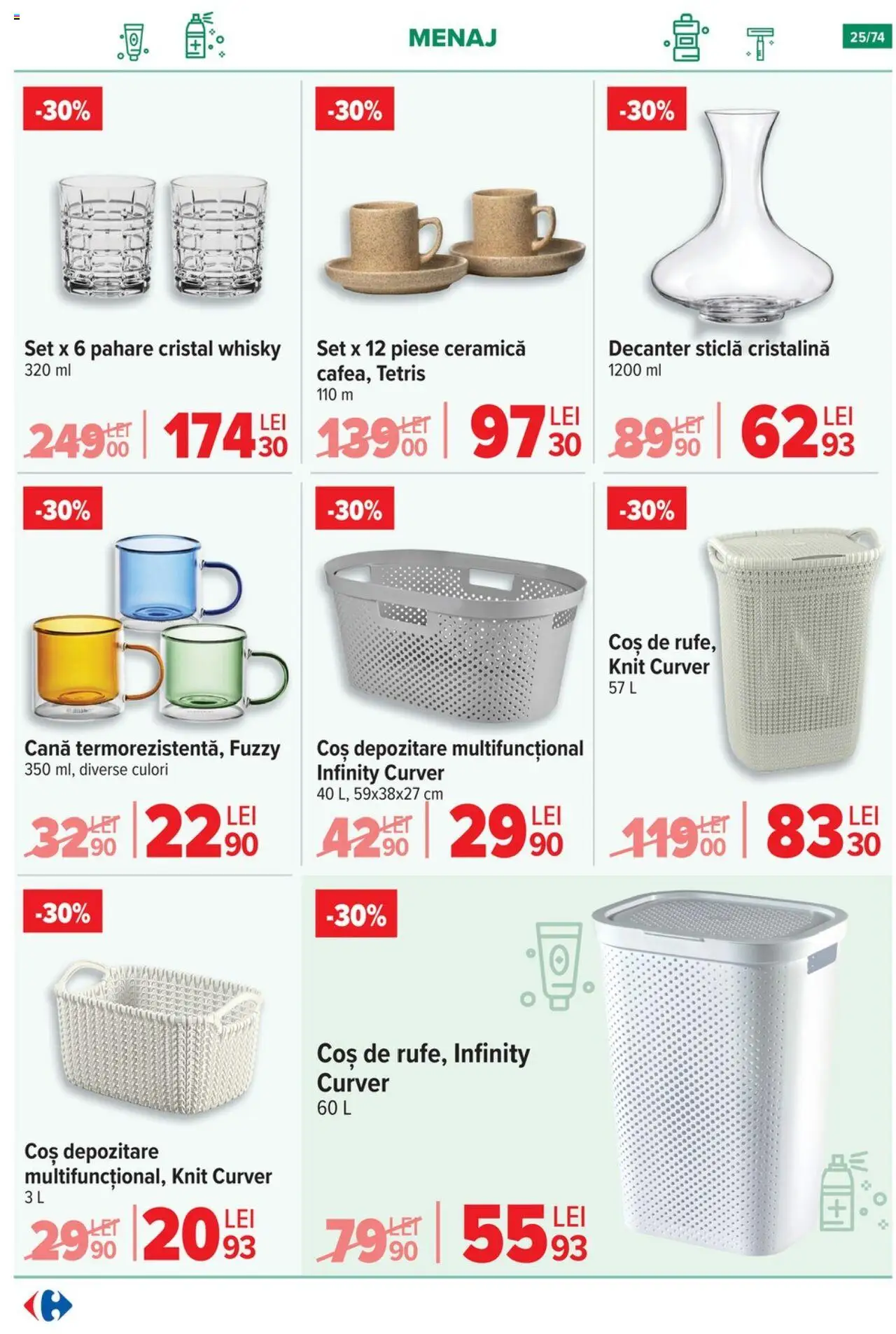 Catalog Carrefour 7 - 20 Mai 2025 | Pagina 25 | Produse: Pahare, Coș