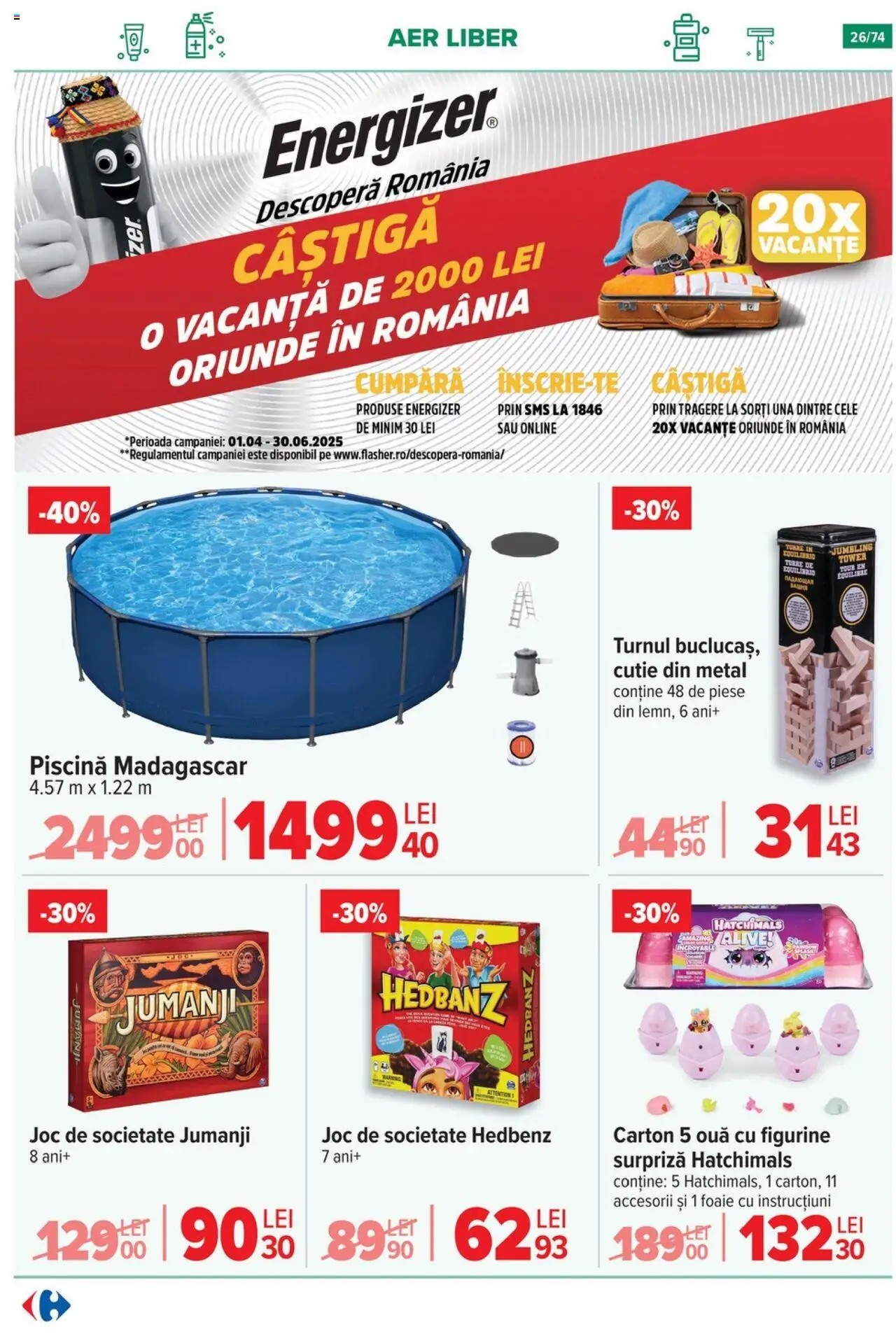 Catalog Carrefour 7 - 20 Mai 2025 | Pagina 26 | Produse: Joc, Piscină, Cutie, Ouă