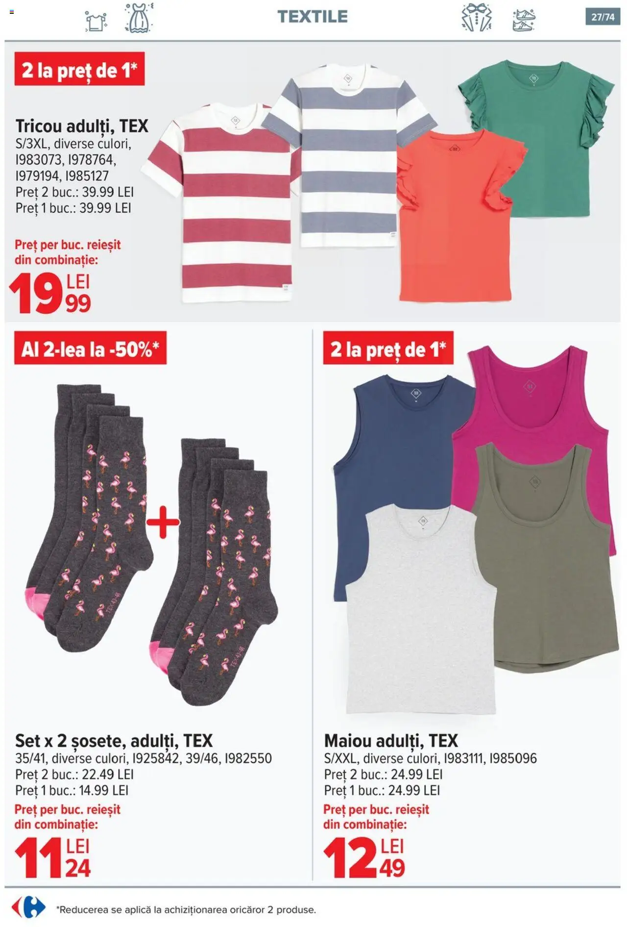 Catalog Carrefour 7 - 20 Mai 2025 | Pagina 27 | Produse: Tricou, Maiou