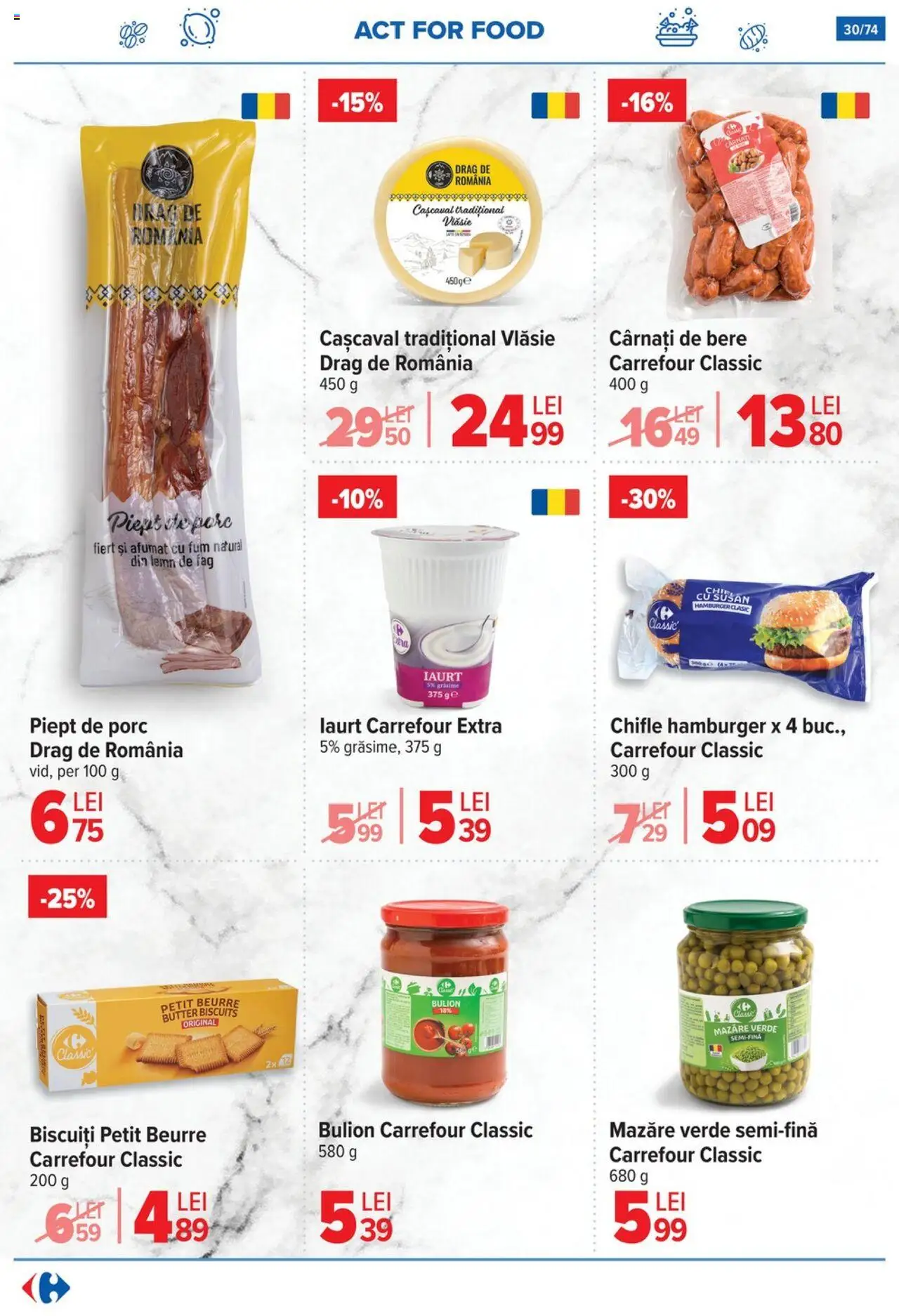 Catalog Carrefour 7 - 20 Mai 2025 | Pagina 30 | Produse: Cașcaval, Bere, Biscuiți, Cârnați