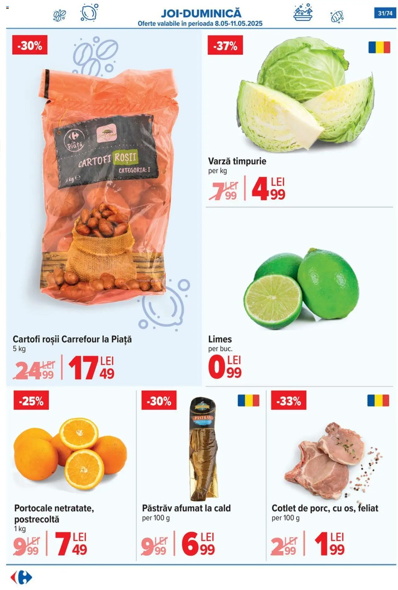 Catalog Carrefour 7 - 20 Mai 2025 | Pagina 31 | Produse: Varză, Portocale, Roșii, Cartofi