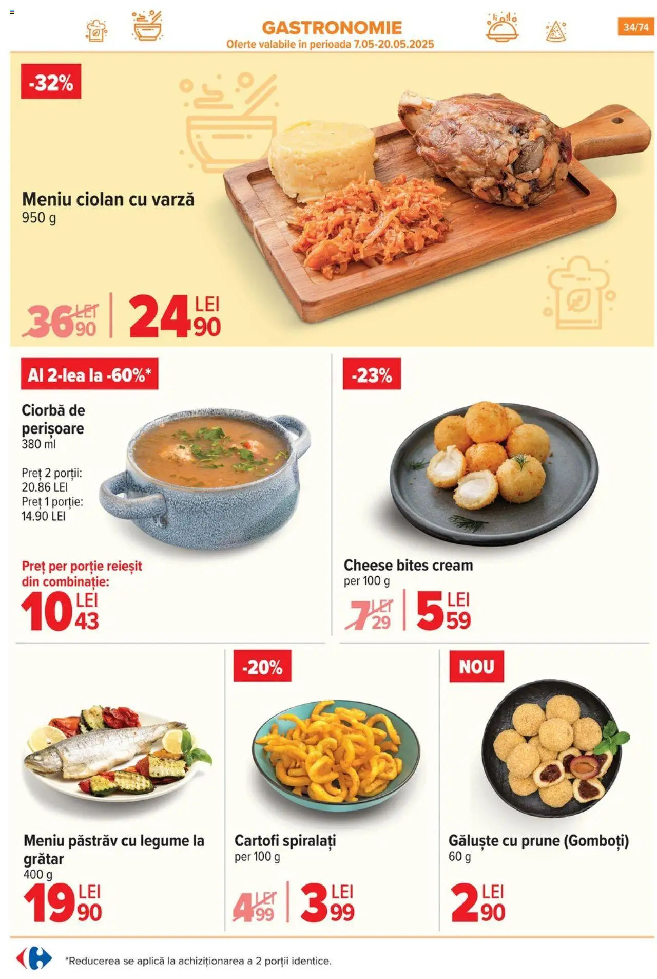 Catalog Carrefour 7 - 20 Mai 2025 | Pagina 34 | Produse: Varză, Grătar, Prune, Cartofi