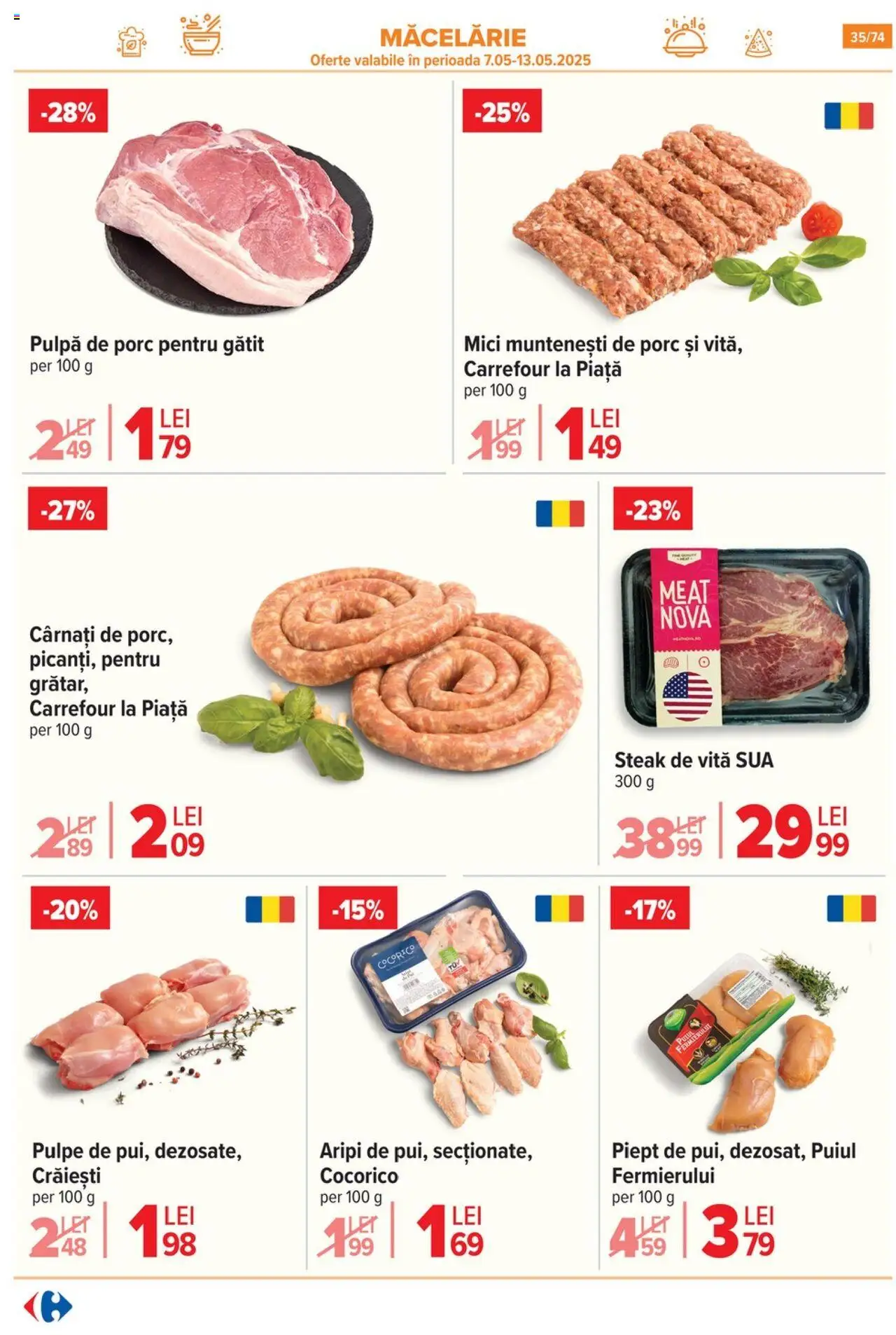 Catalog Carrefour 7 - 20 Mai 2025 | Pagina 35 | Produse: Mici, Cârnați