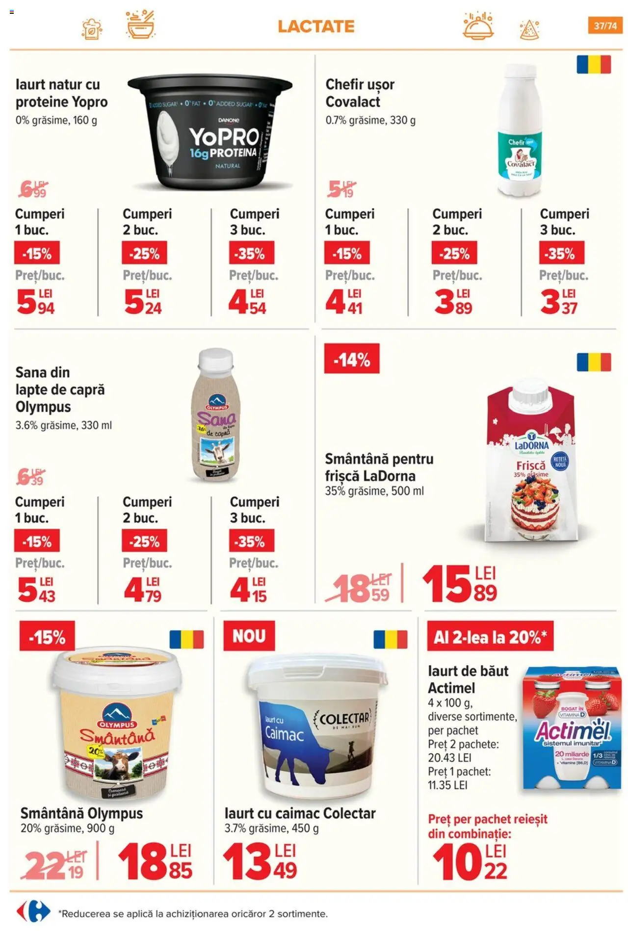 Catalog Carrefour 7 - 20 Mai 2025 | Pagina 37 | Produse: Masaüstü kılıfı, Lapte, Frișcă, Smântână