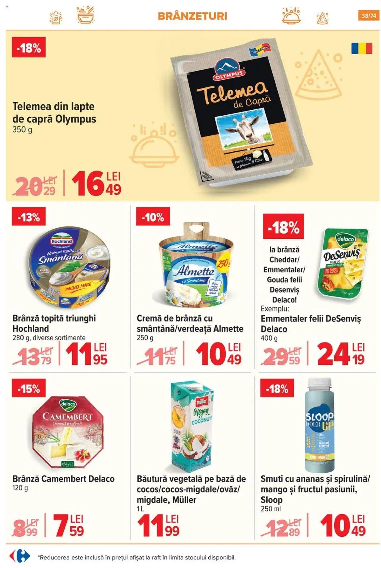 Catalog Carrefour 7 - 20 Mai 2025 | Pagina 38 | Produse: Raft, Brânză, Ananas, Smântână