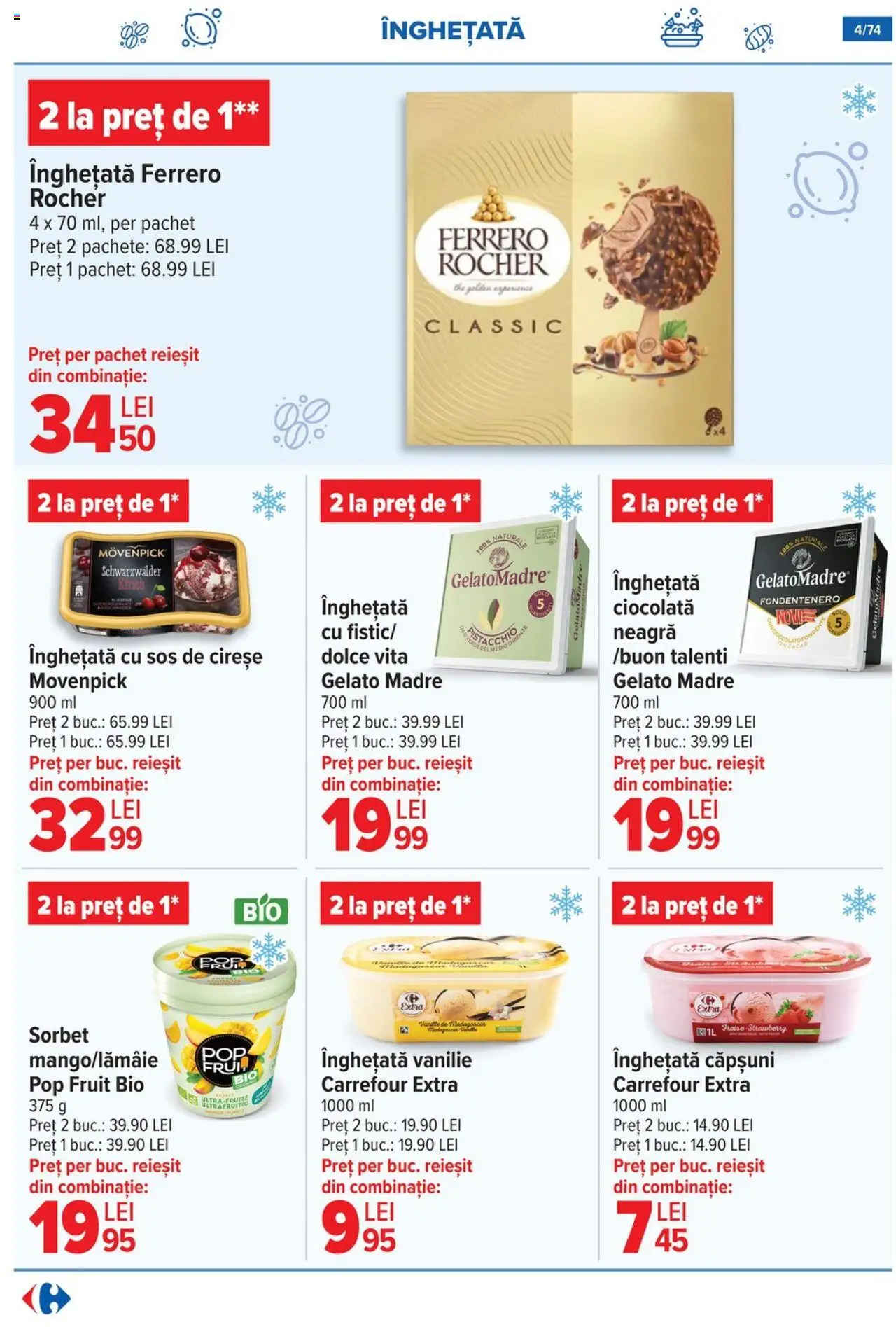 Catalog Carrefour 7 - 20 Mai 2025 | Pagina 4 | Produse: Căpșuni, Cacao, Sos, Mango