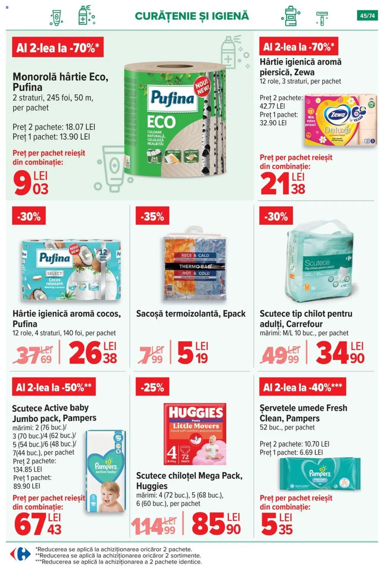 Catalog Carrefour 7 - 20 Mai 2025 | Pagina 45 | Produse: Pomelo, Șervețele umede, Scutece