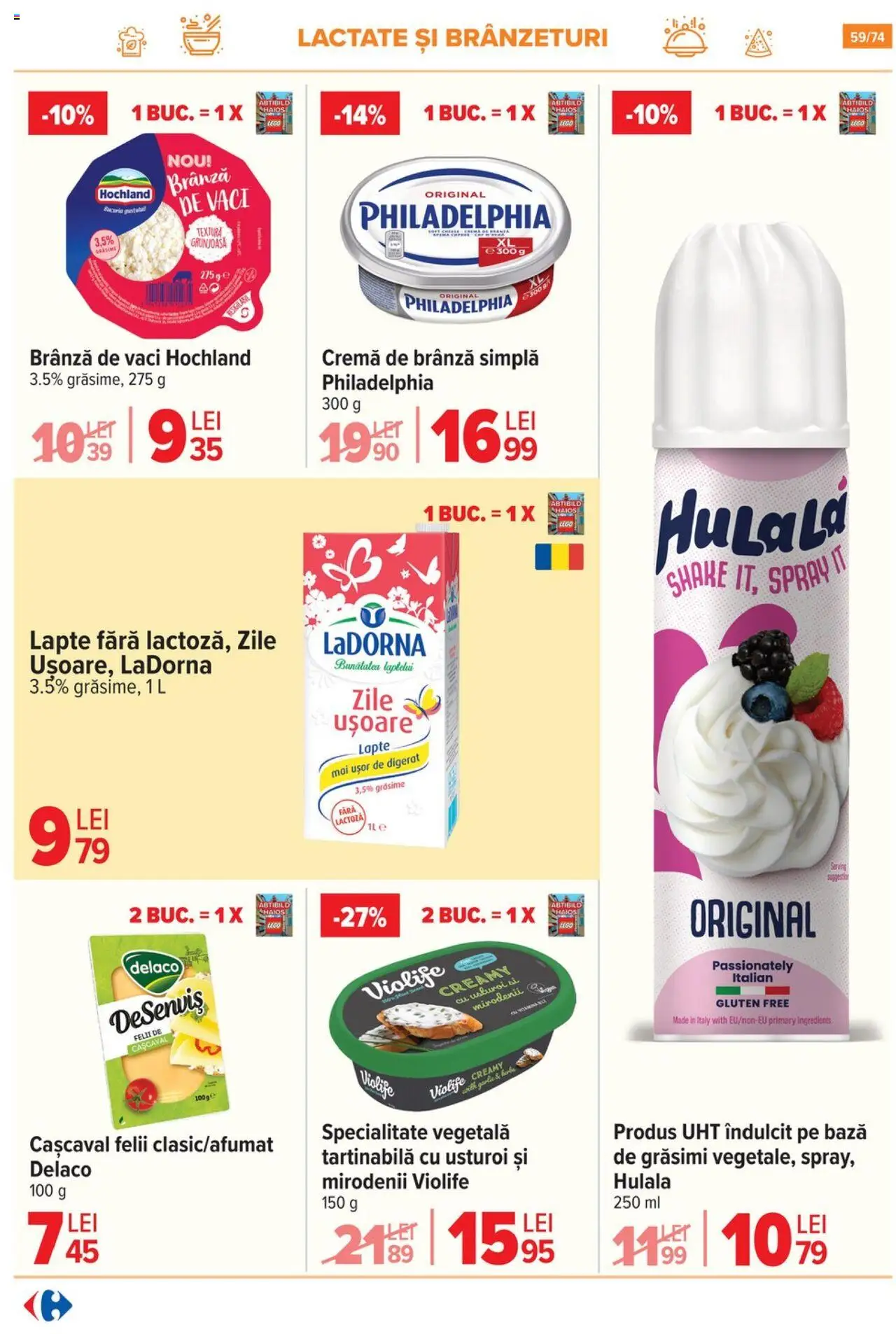 Catalog Carrefour 7 - 20 Mai 2025 | Pagina 59 | Produse: Light Kedi Konservesi, Cașcaval, Brânză, Cremă de brânză
