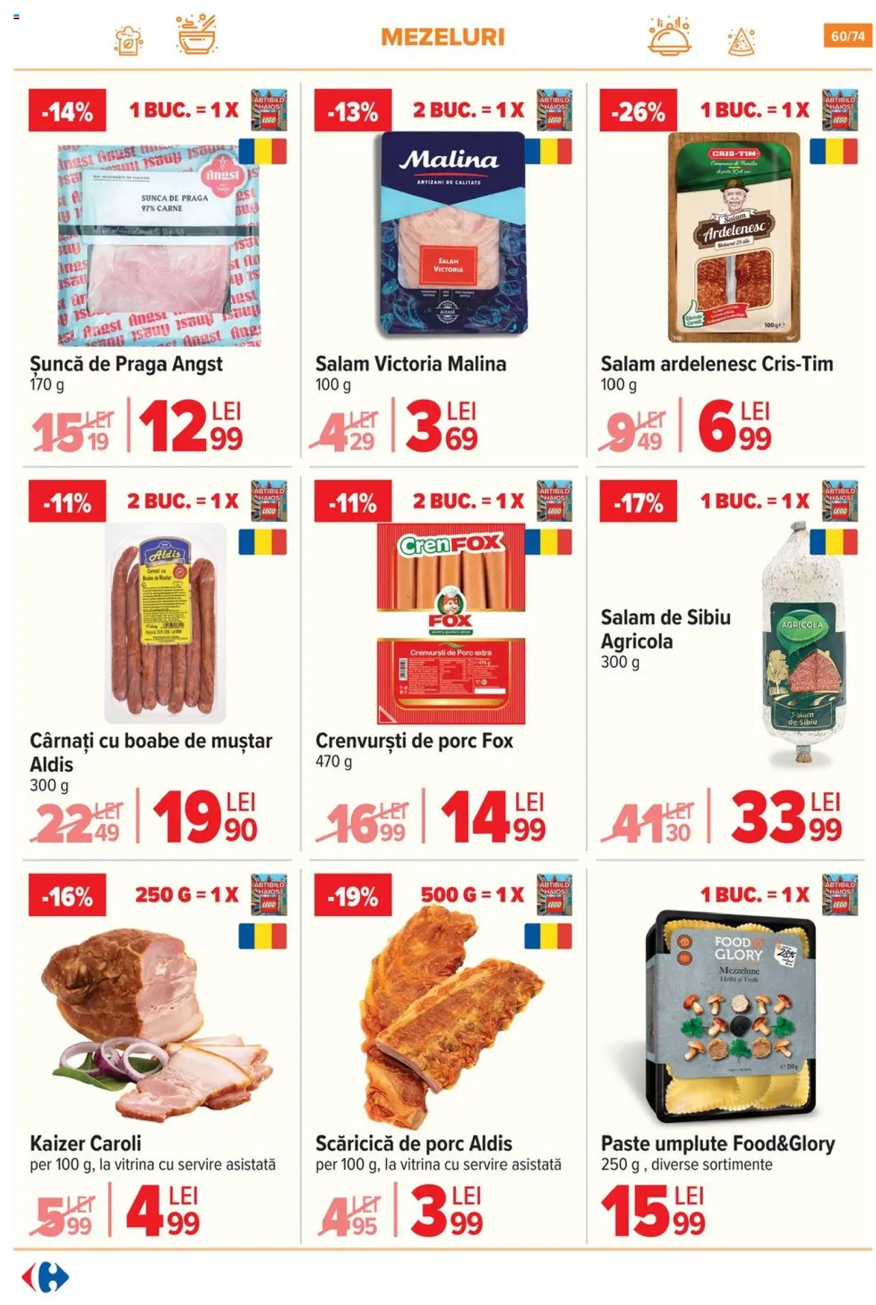 Catalog Carrefour 7 - 20 Mai 2025 | Pagina 60 | Produse: Vitrină, Crenvurști, Salam, Cârnați
