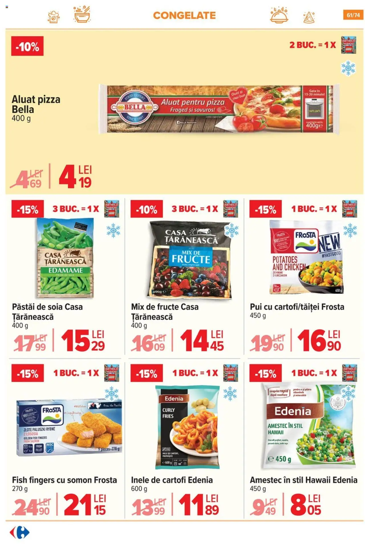 Catalog Carrefour 7 - 20 Mai 2025 | Pagina 61 | Produse: Aluat, Pizza, Porumb, Cartofi