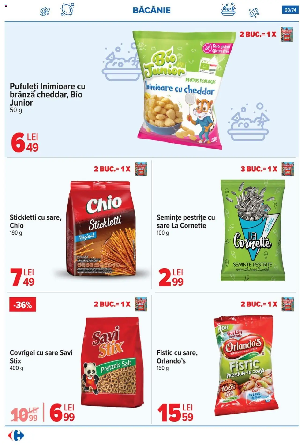 Catalog Carrefour 7 - 20 Mai 2025 | Pagina 63 | Produse: Brânză, Pufuleți, Fistic, Sare