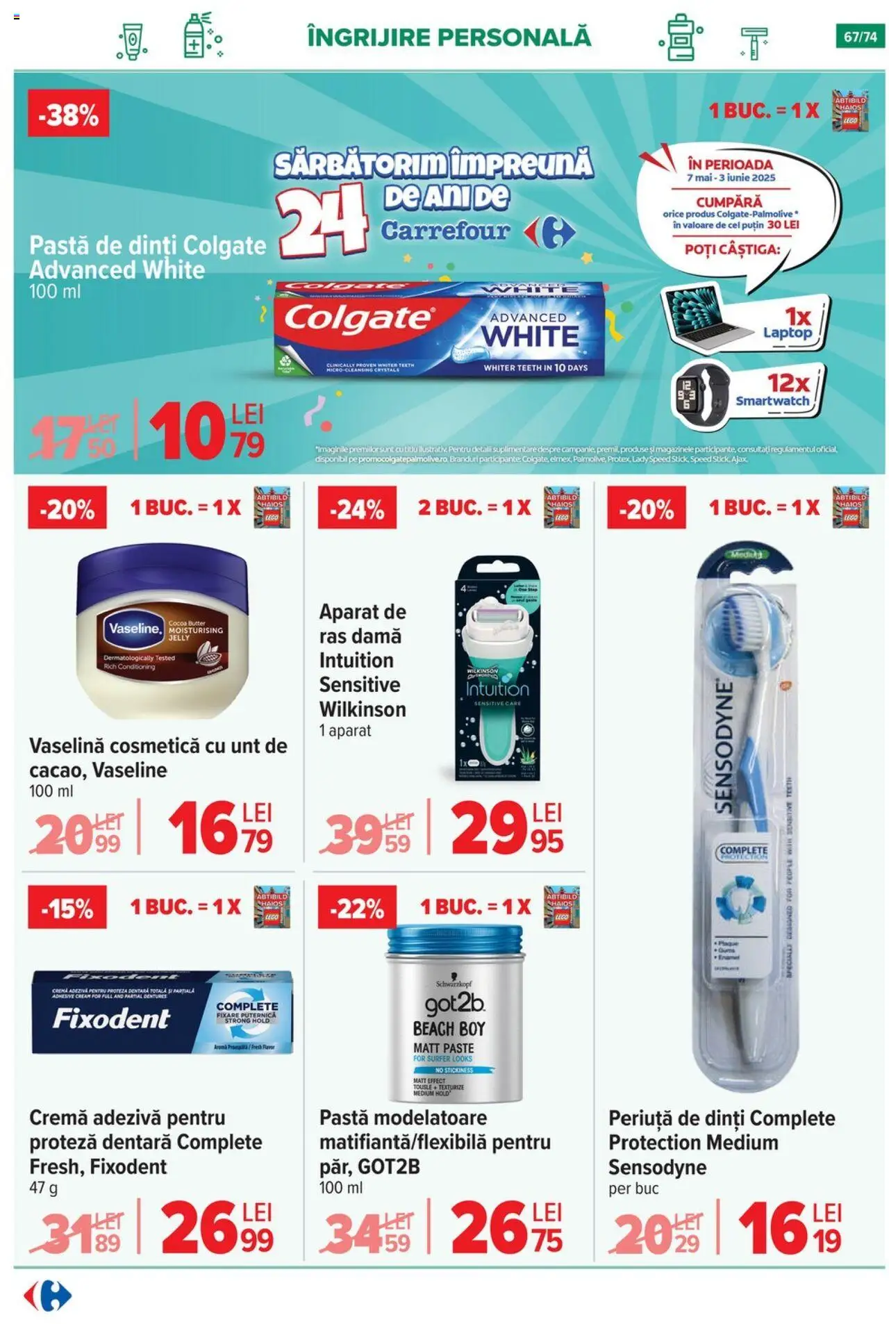 Catalog Carrefour 7 - 20 Mai 2025 | Pagina 67 | Produse: Laptop, Smartwatch, Unt, Cremă