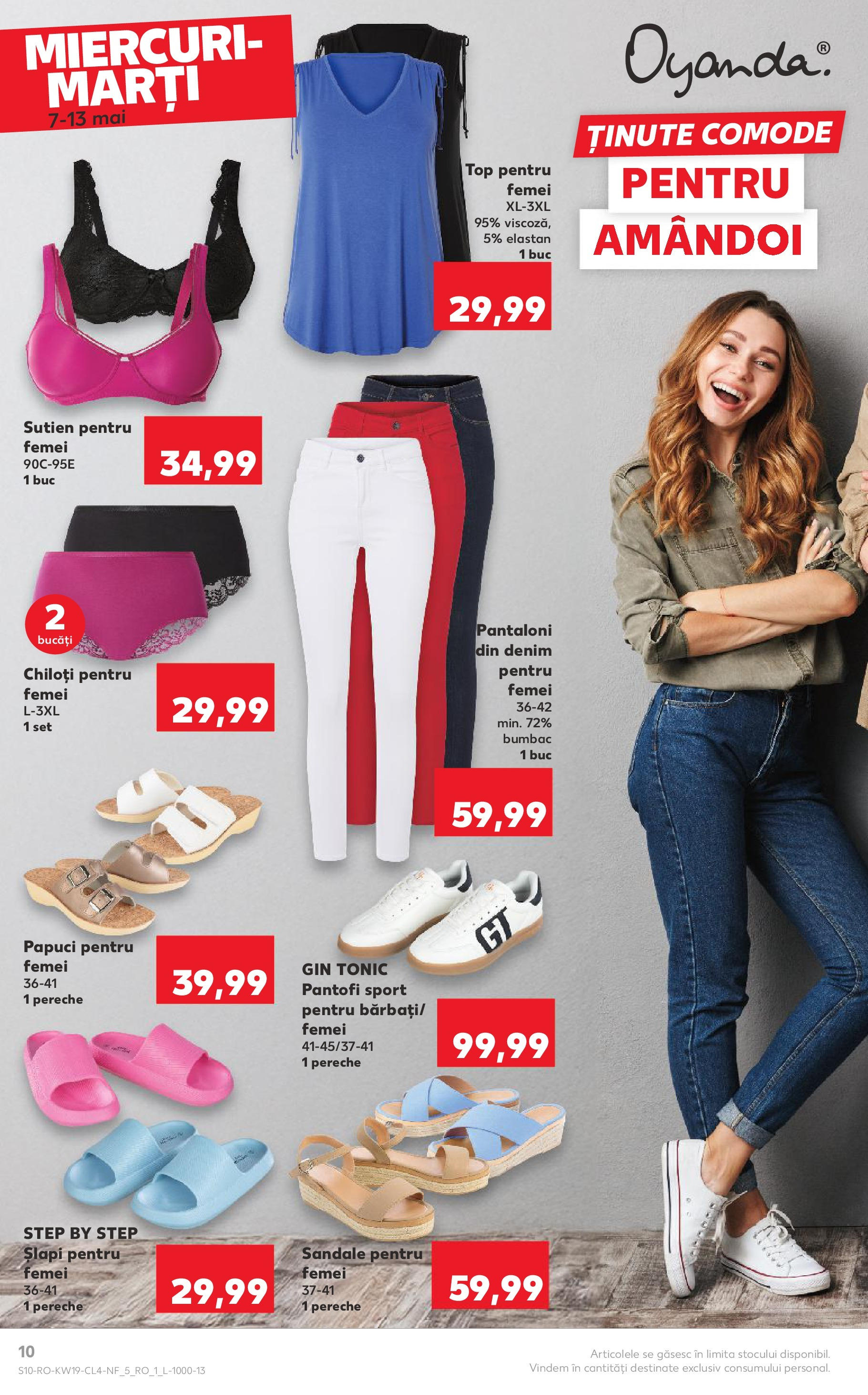 Catalog Kaufland 7 - 13 Mai 2025 | Pagina 10 | Produse: Pantofi, Pantaloni, Sandale, Papuci