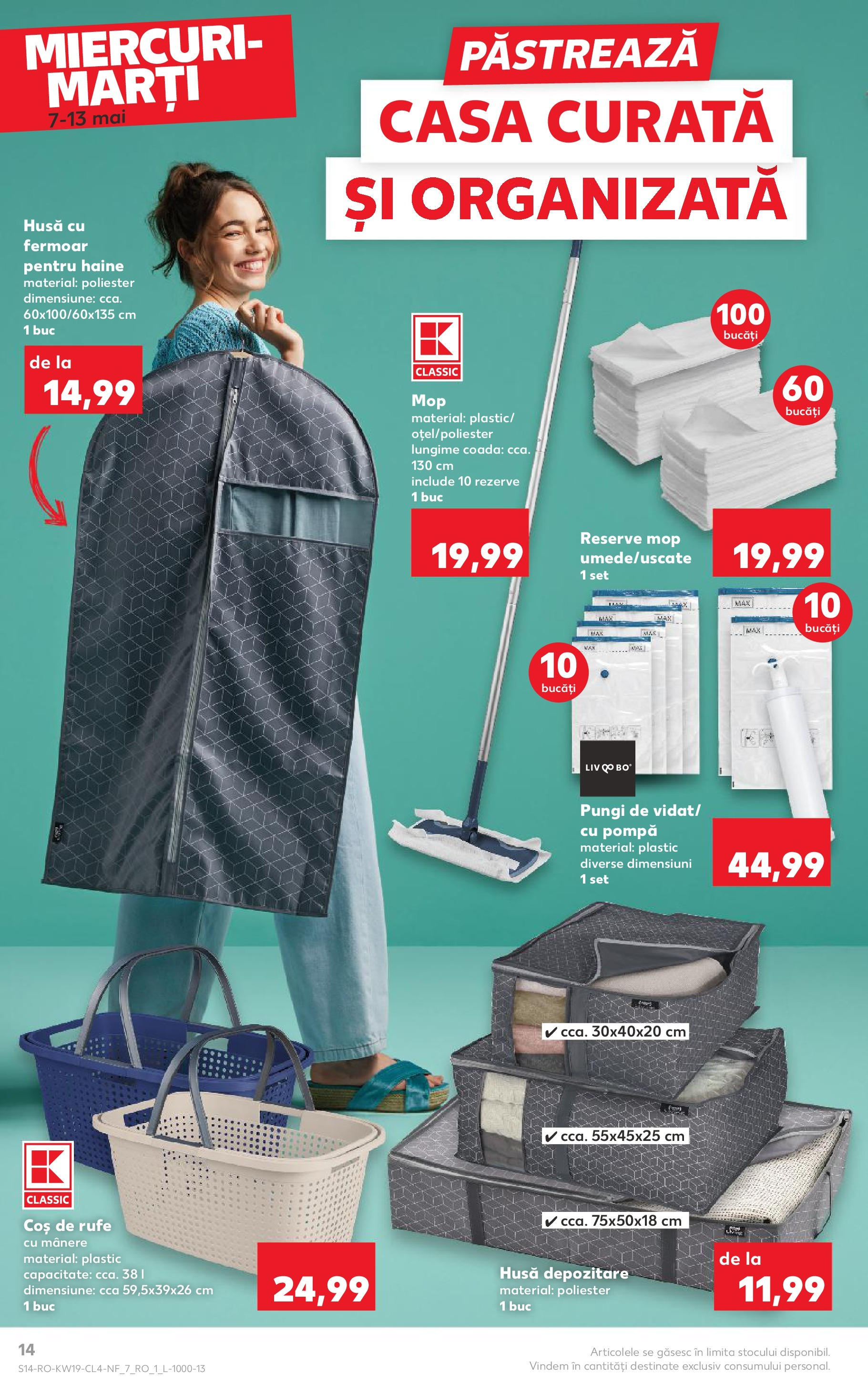 Catalog Kaufland 7 - 13 Mai 2025 | Pagina 14 | Produse: Mop, Coș, Coș De Rufe, Haine