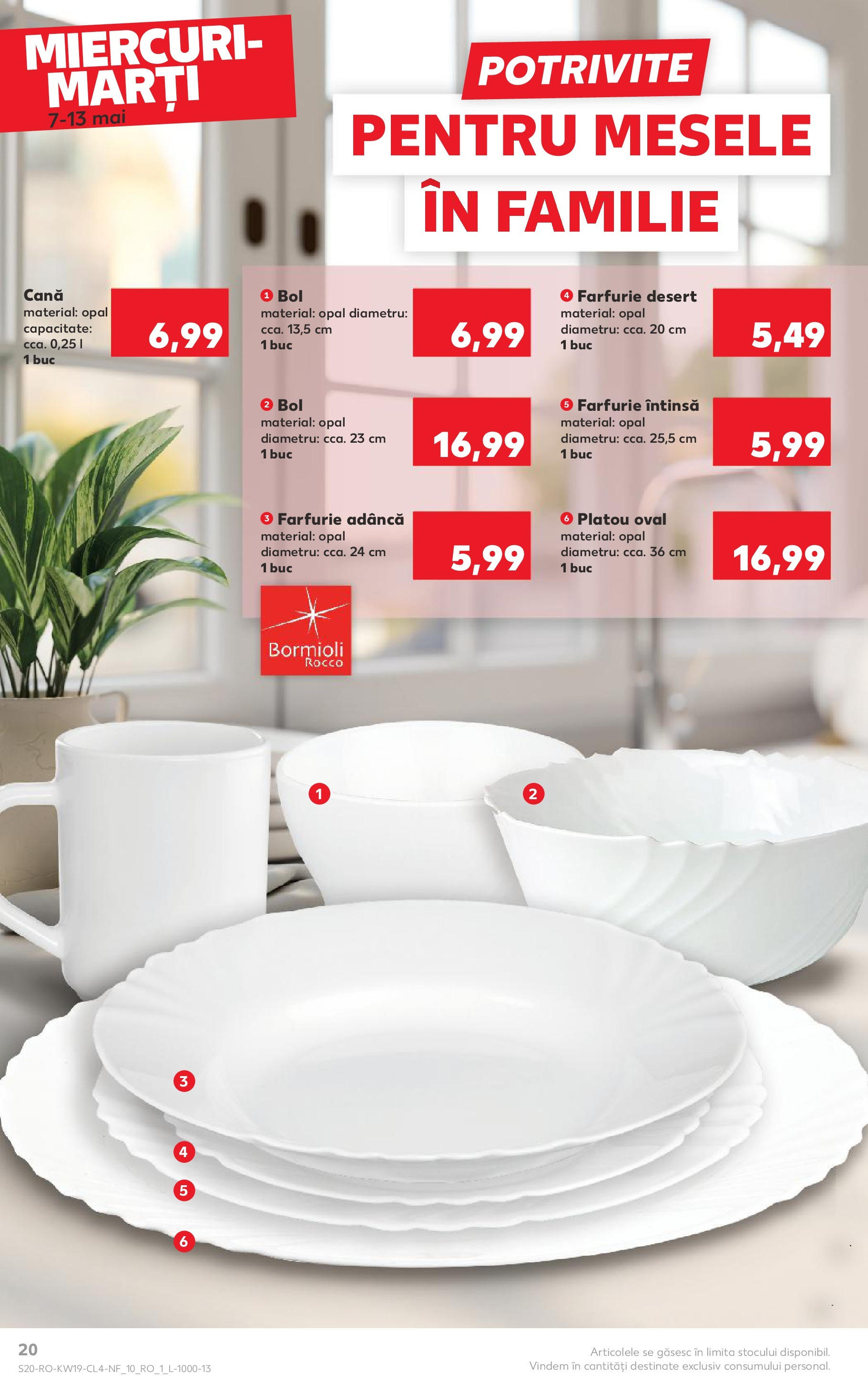 Catalog Kaufland 7 - 13 Mai 2025 | Pagina 20 | Produse: Bol, Farfurie