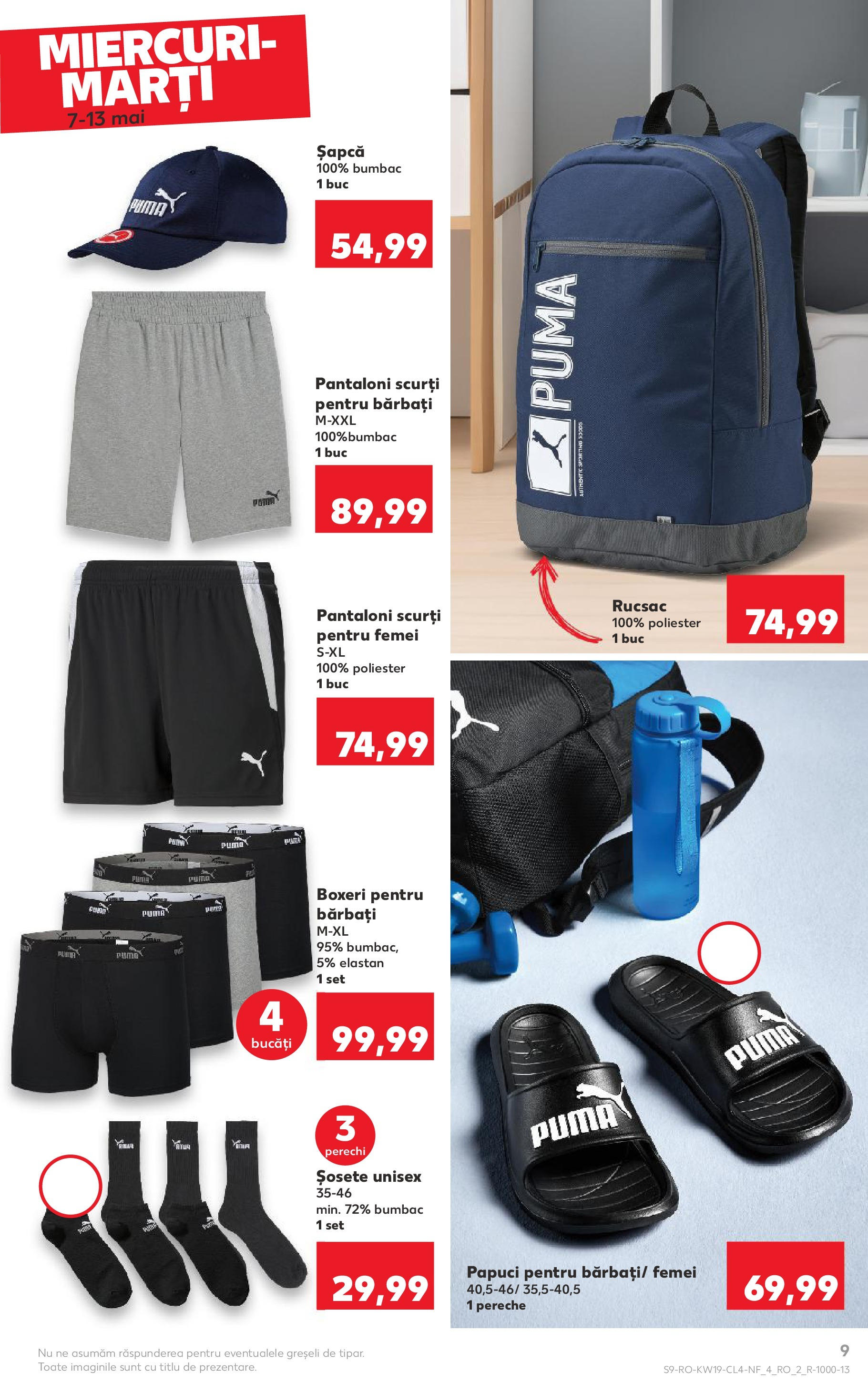 Catalog Kaufland 7 - 13 Mai 2025 | Pagina 9 | Produse: Șapcă, Pantaloni scurți, Șosete, Boxeri