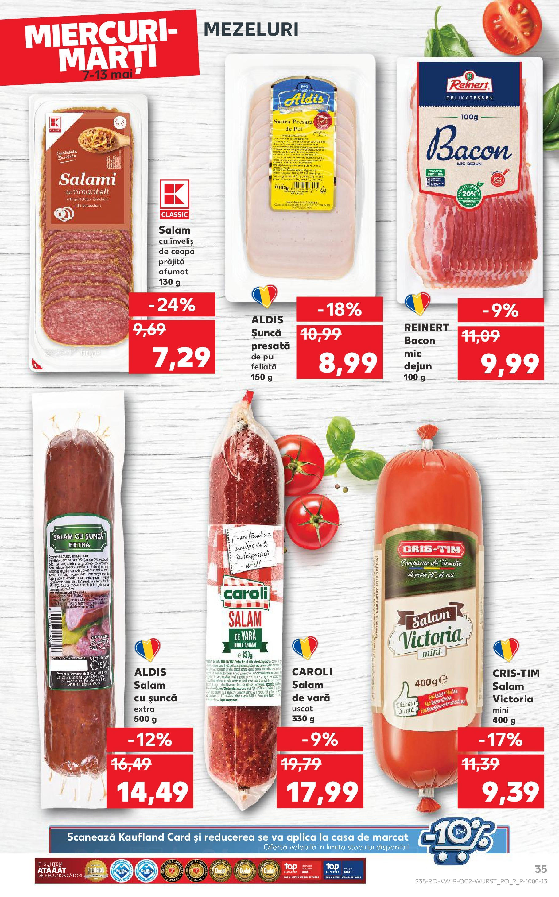 Catalog Kaufland 7 - 13 Mai 2025 | Pagina 35 | Produse: Bacon, Șuncă, Pește, Ceapă
