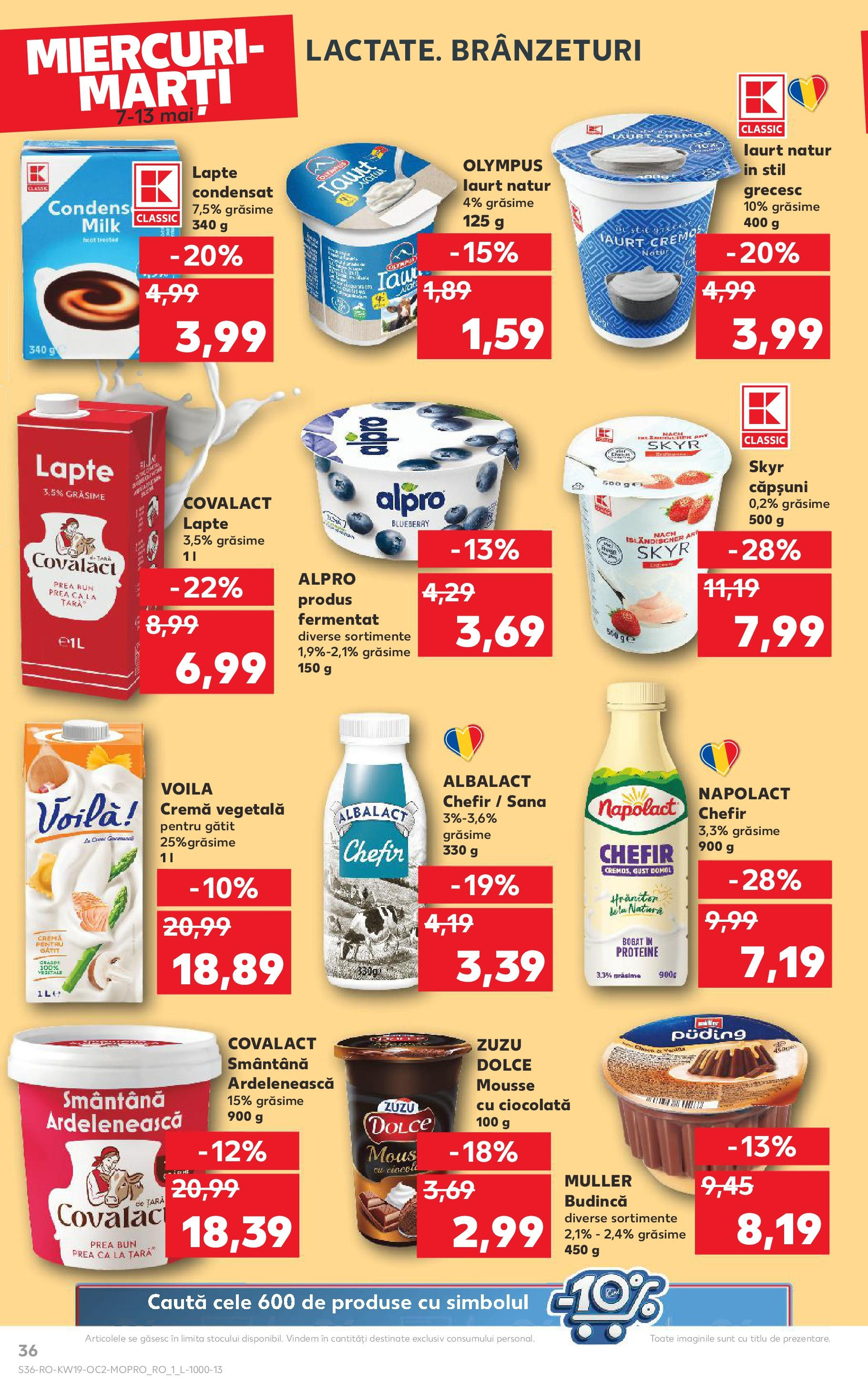 Catalog Kaufland 7 - 13 Mai 2025 | Pagina 36 | Produse: Lapte, Cremă, Ciocolată, Căpșuni