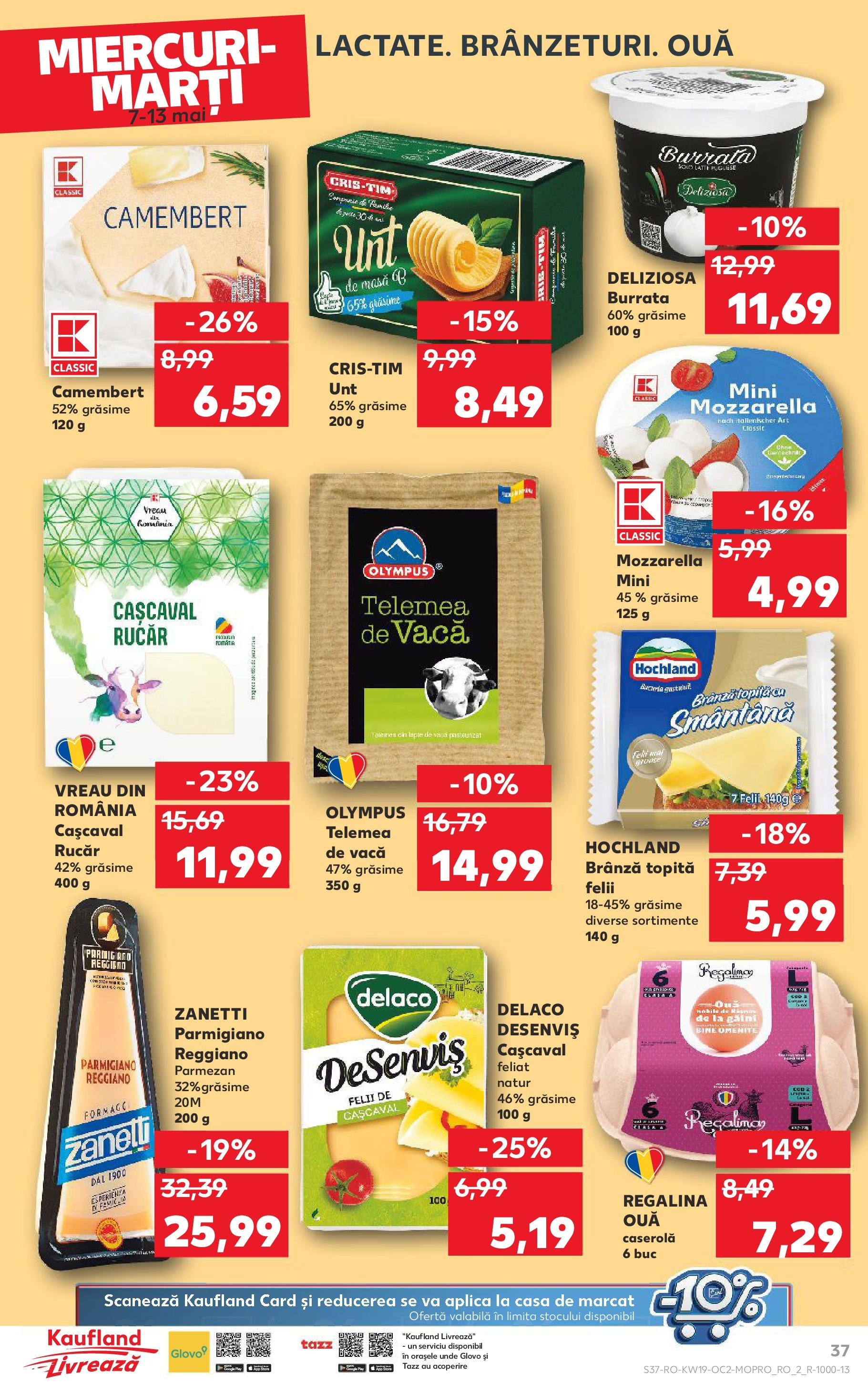 Catalog Kaufland 7 - 13 Mai 2025 | Pagina 37 | Produse: Çift taraflı üst, Cașcaval, Ouă, Parmezan