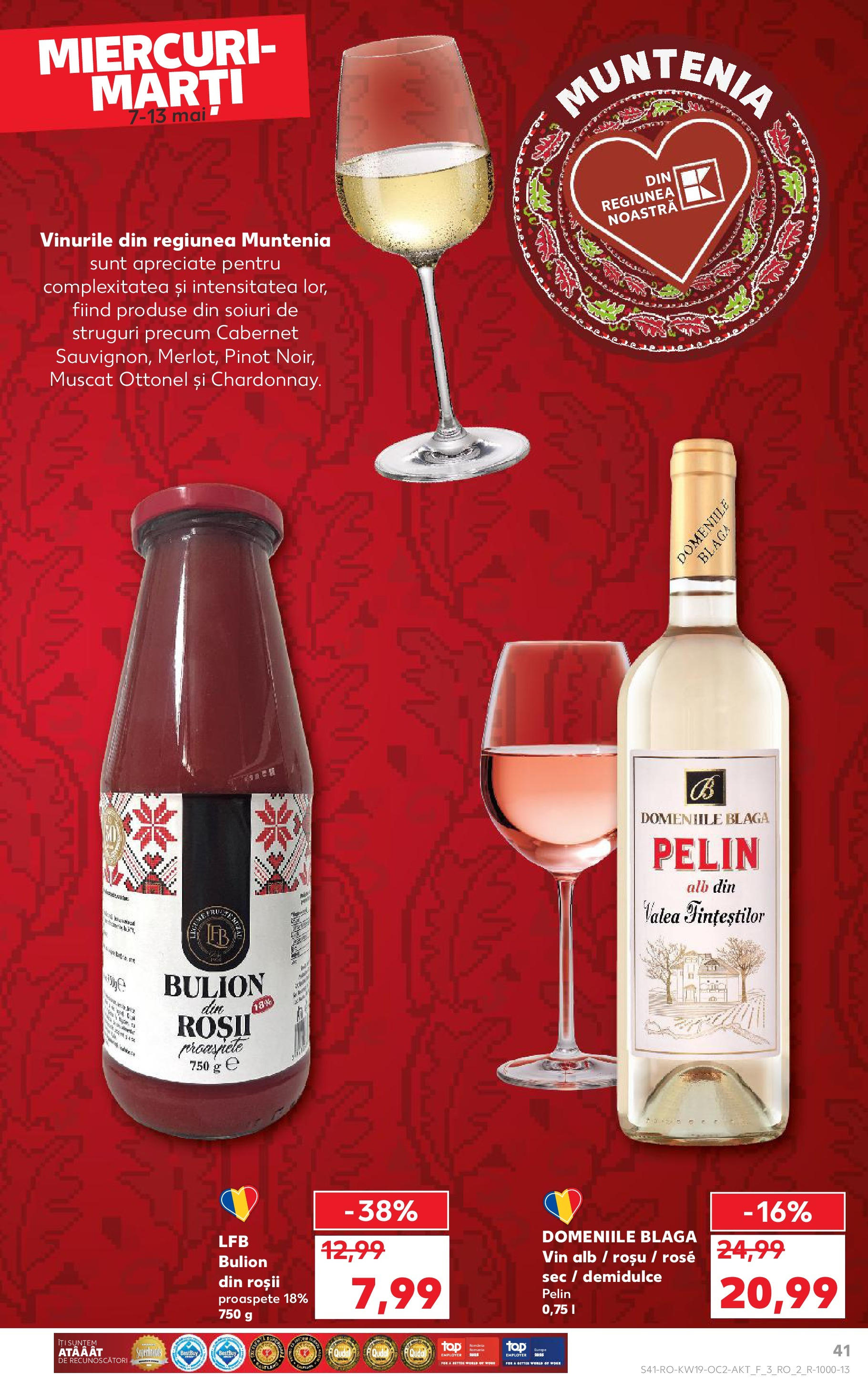 Catalog Kaufland 7 - 13 Mai 2025 | Pagina 41 | Produse: Struguri, Vin, Roșii
