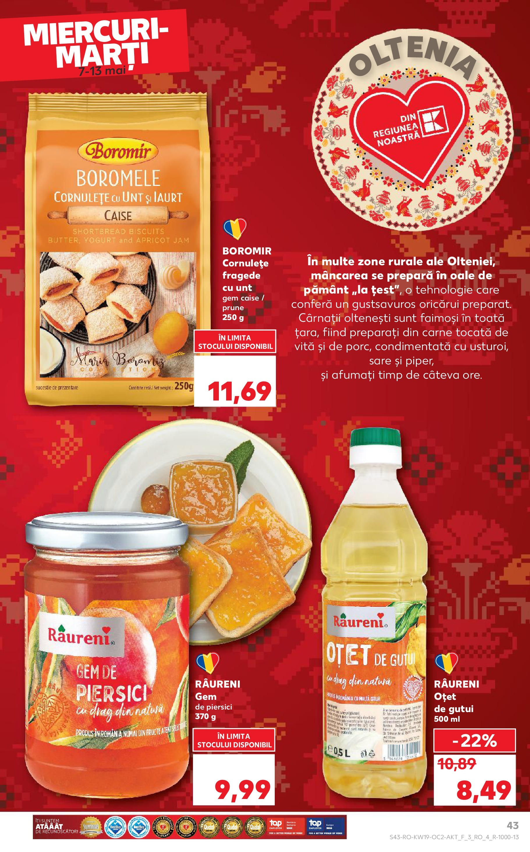 Catalog Kaufland 7 - 13 Mai 2025 | Pagina 43 | Produse: Gem, Unt, Iaurt, Sare