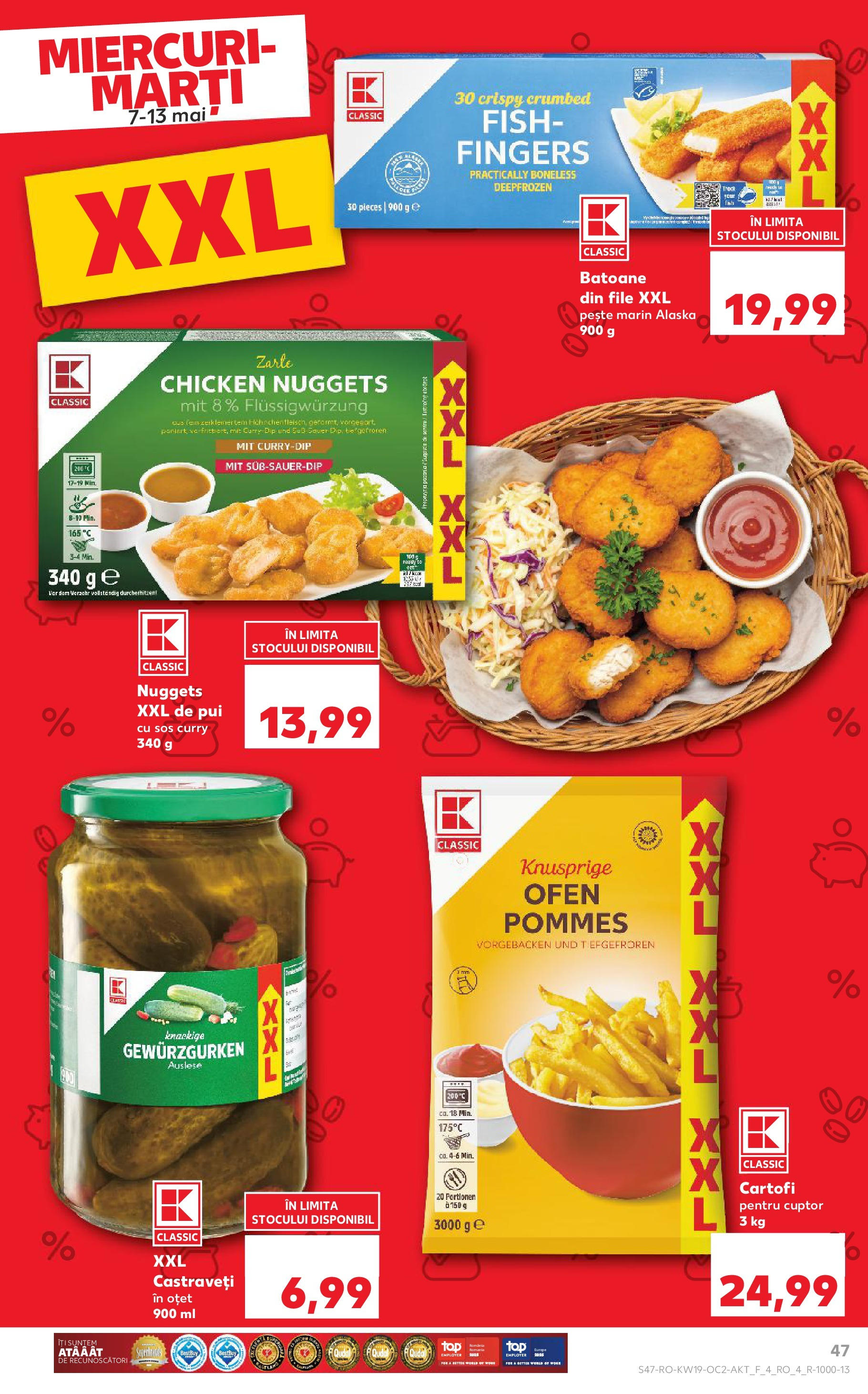 Catalog Kaufland 7 - 13 Mai 2025 | Pagina 47 | Produse: Cuptor, Hacıyatmaz Kedi Oyuncağı, Oțet, Pește