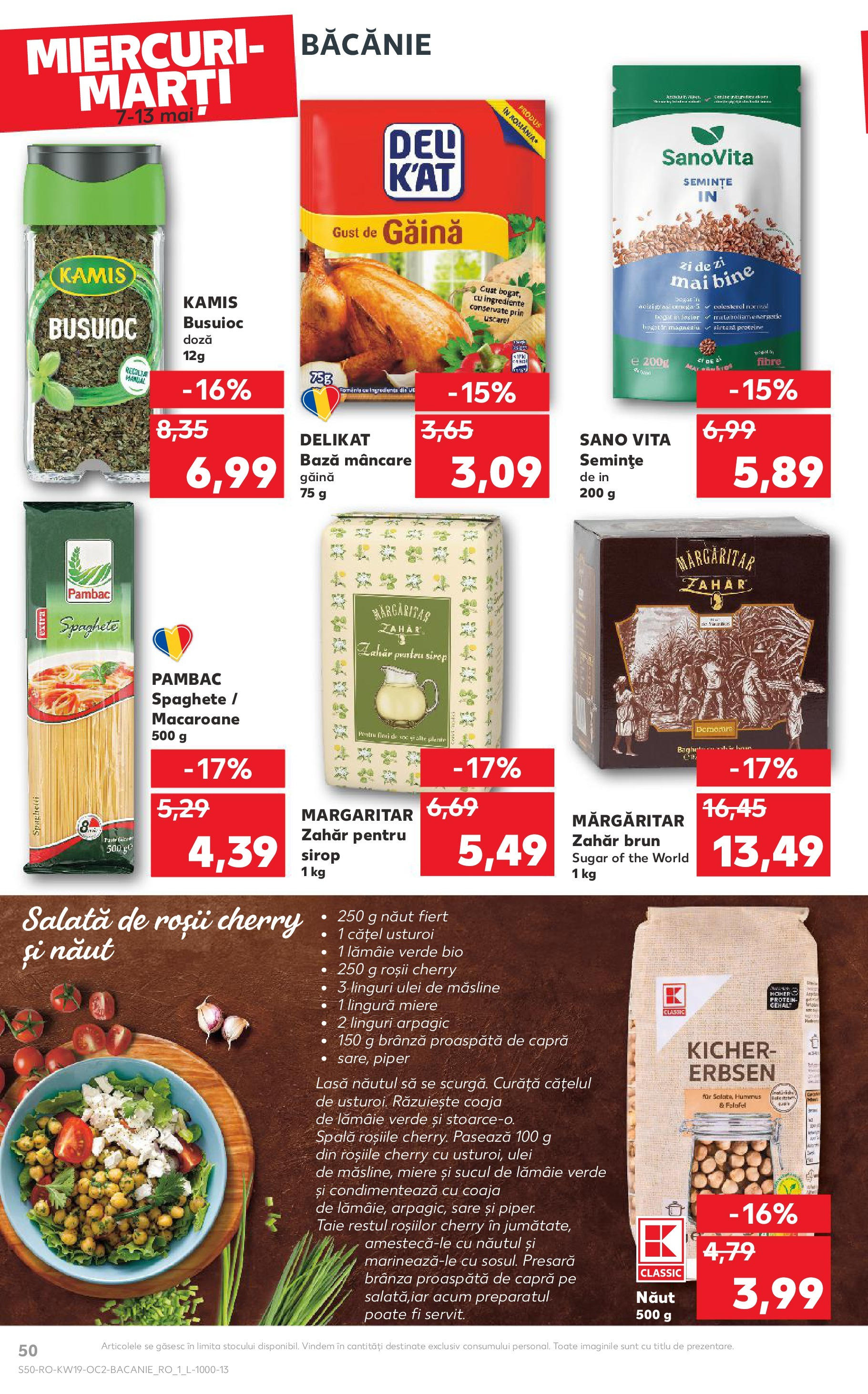 Catalog Kaufland 7 - 13 Mai 2025 | Pagina 50 | Produse: Roșii, Sare, Piper, Usturoi