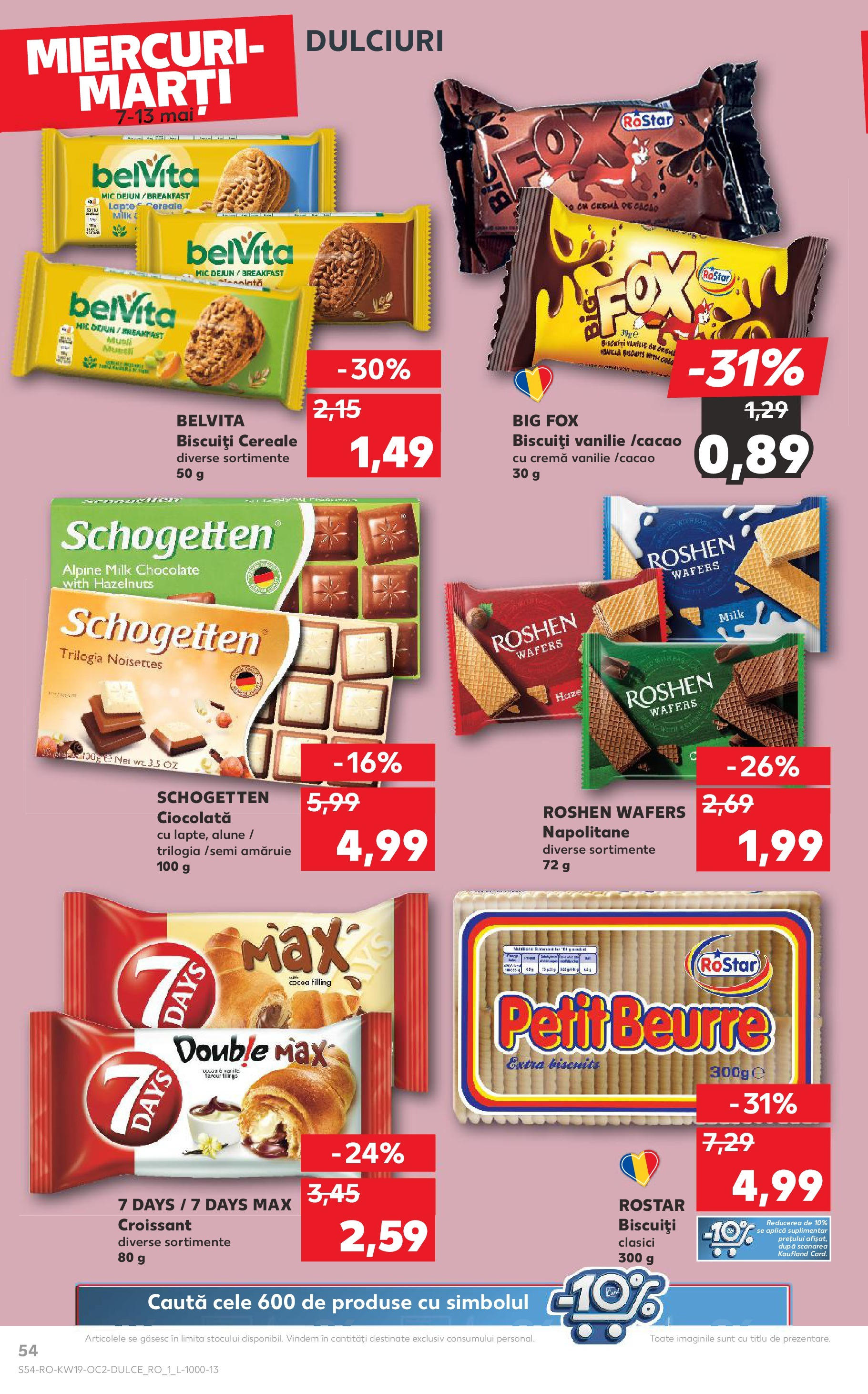 Catalog Kaufland 7 - 13 Mai 2025 | Pagina 54 | Produse: Napolitane, Alune, Cereale, Biscuiți
