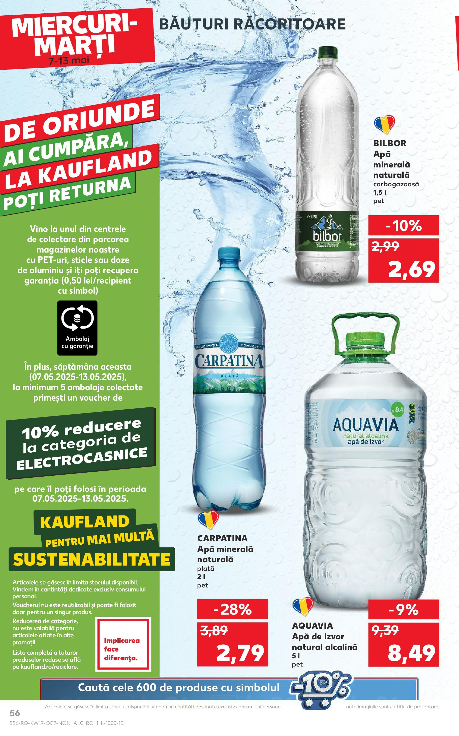 Catalog Kaufland 7 - 13 Mai 2025 | Pagina 56 | Produse: Yazı tahtası kalemi, Apă
