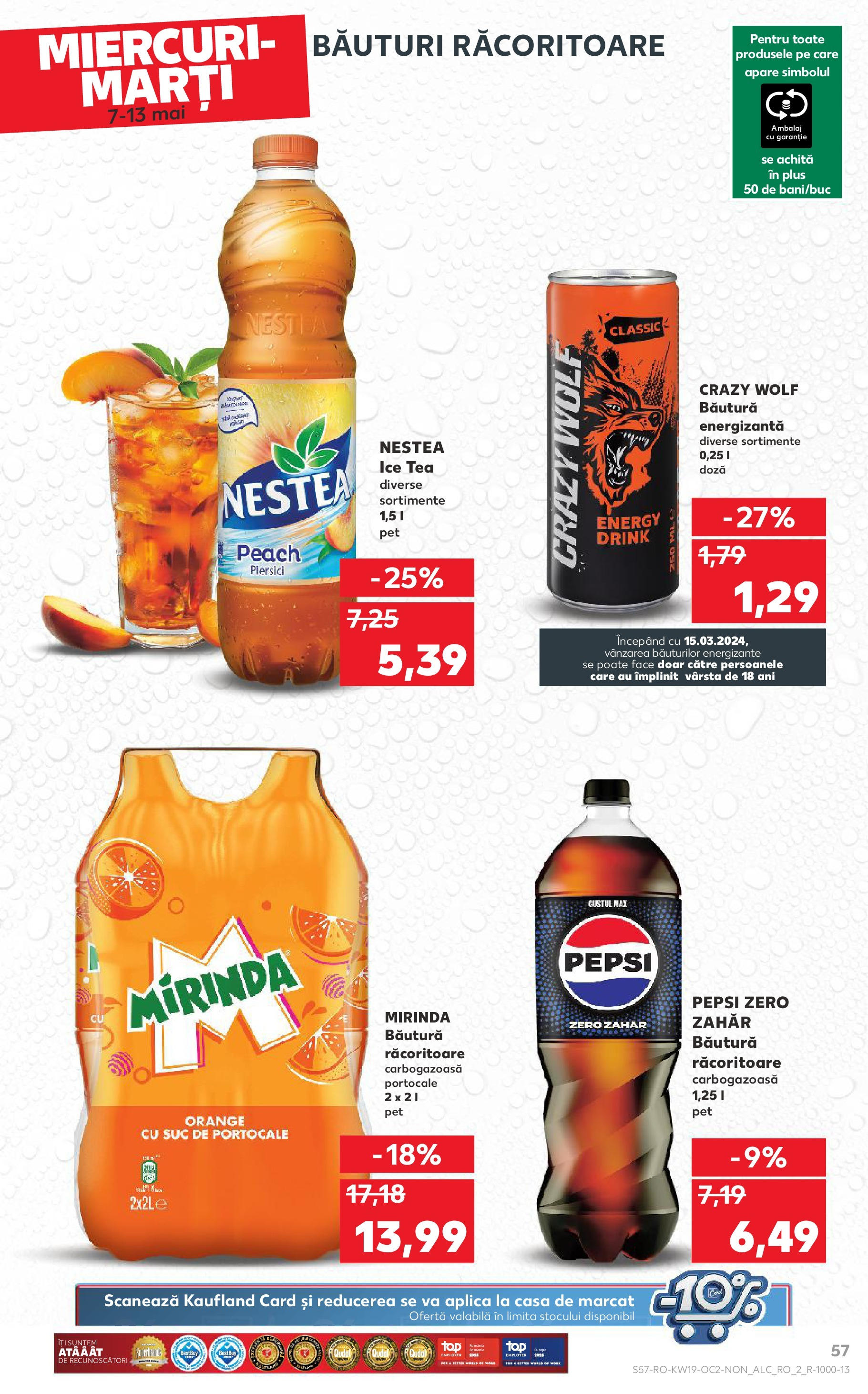 Catalog Kaufland 7 - 13 Mai 2025 | Pagina 57 | Produse: Băutură energizantă, Portocale, Ice tea, Zahăr