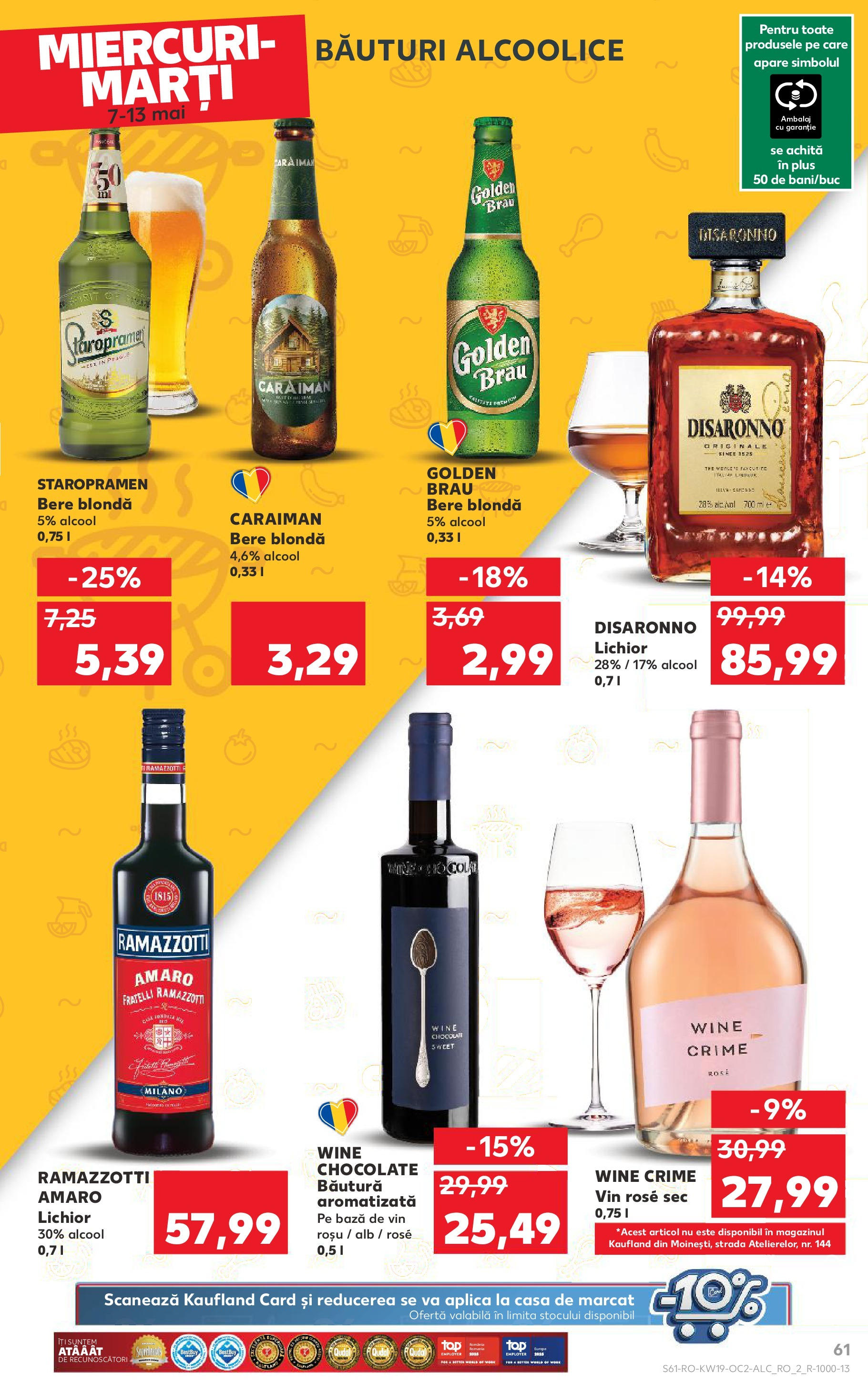 Catalog Kaufland 7 - 13 Mai 2025 | Pagina 61 | Produse: Atıştırmalık, Lichior, Vin, Bere