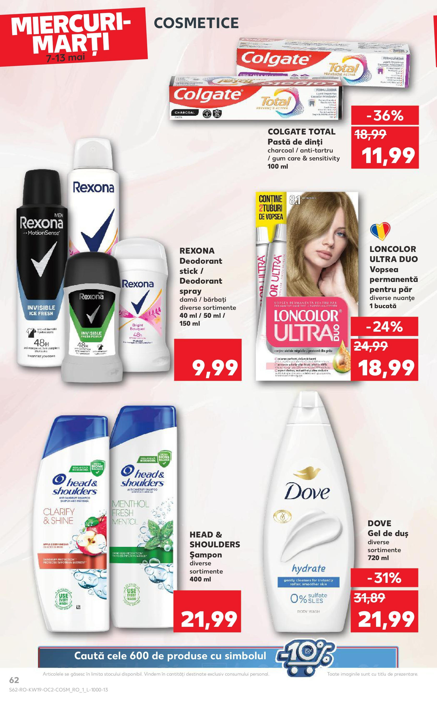 Catalog Kaufland 7 - 13 Mai 2025 | Pagina 62 | Produse: Vopsea, Body, Migdale, Deodorant