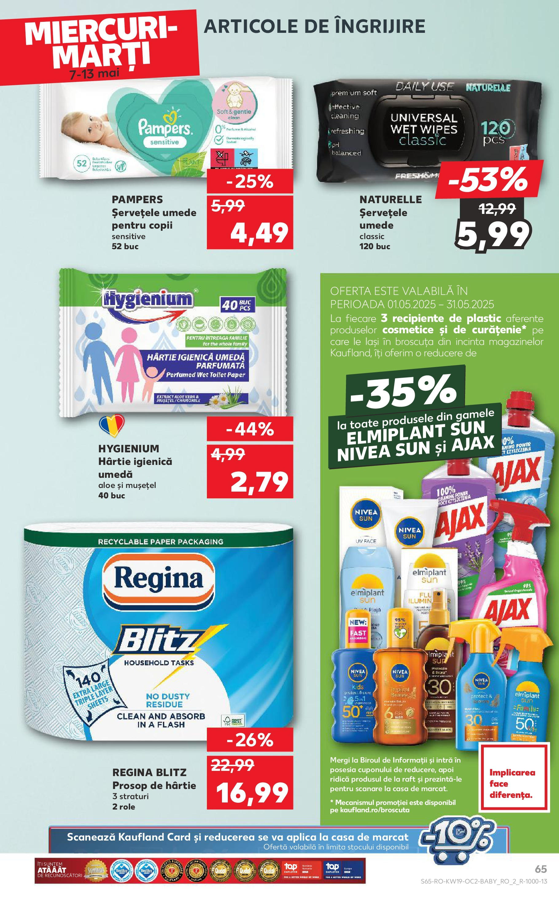 Catalog Kaufland 7 - 13 Mai 2025 | Pagina 65 | Produse: Pomelo, Aloe vera, Raft, Role