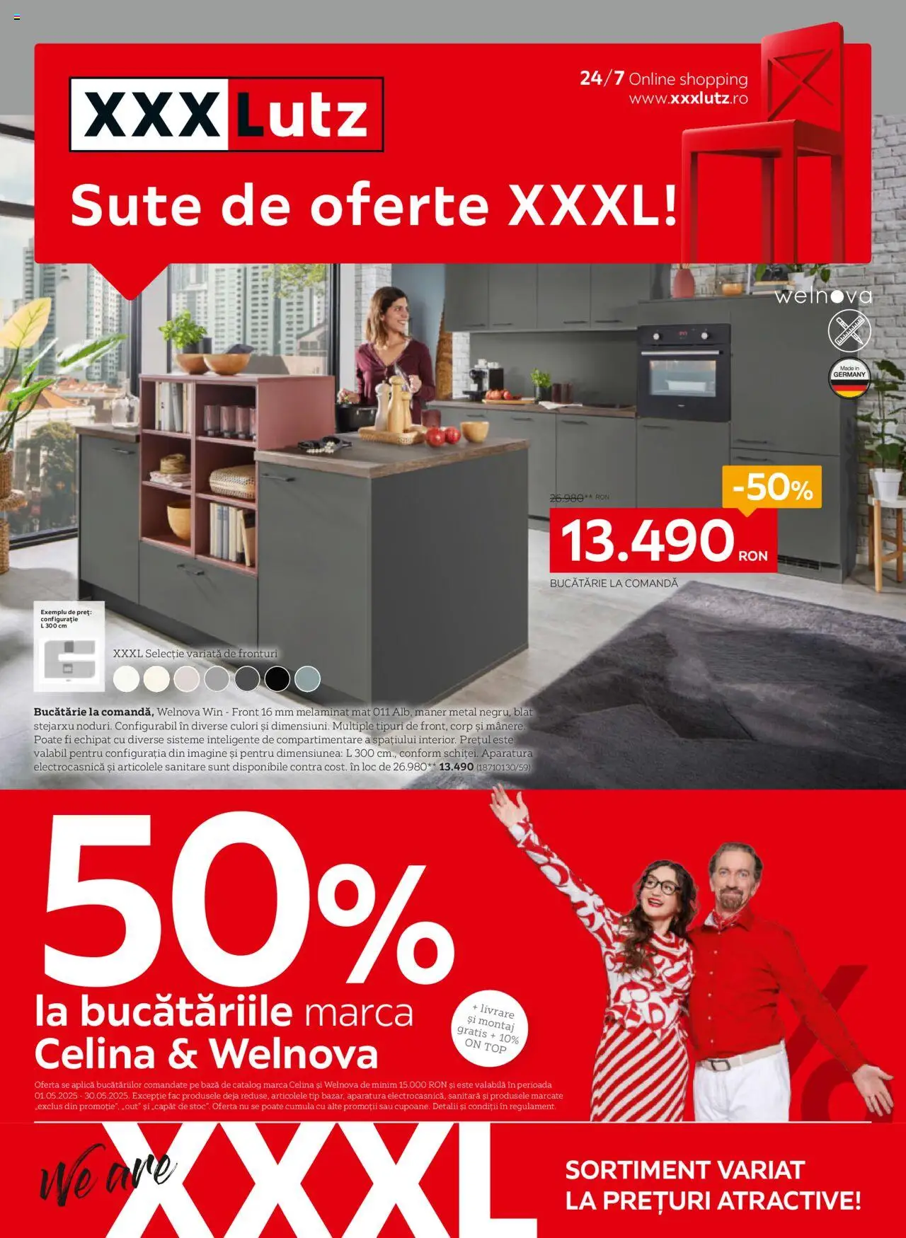 Catalog XXXLutz 5 Mai - 1 Iunie 2025 | Pagina 1 | Produse: Top, Mâner, Bucătărie