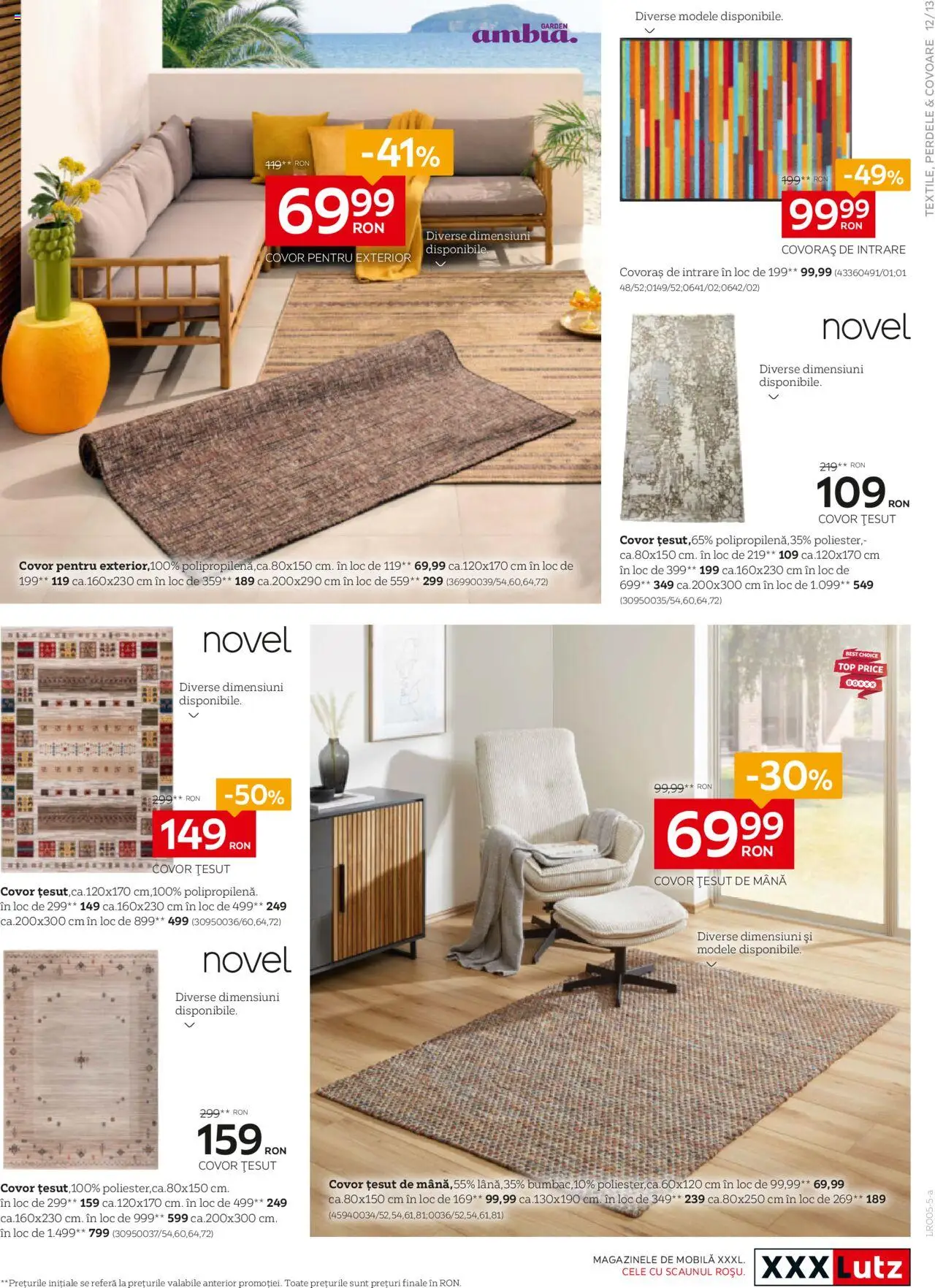 Catalog XXXLutz 5 Mai - 1 Iunie 2025 | Pagina 13 | Produse: Top, Covor