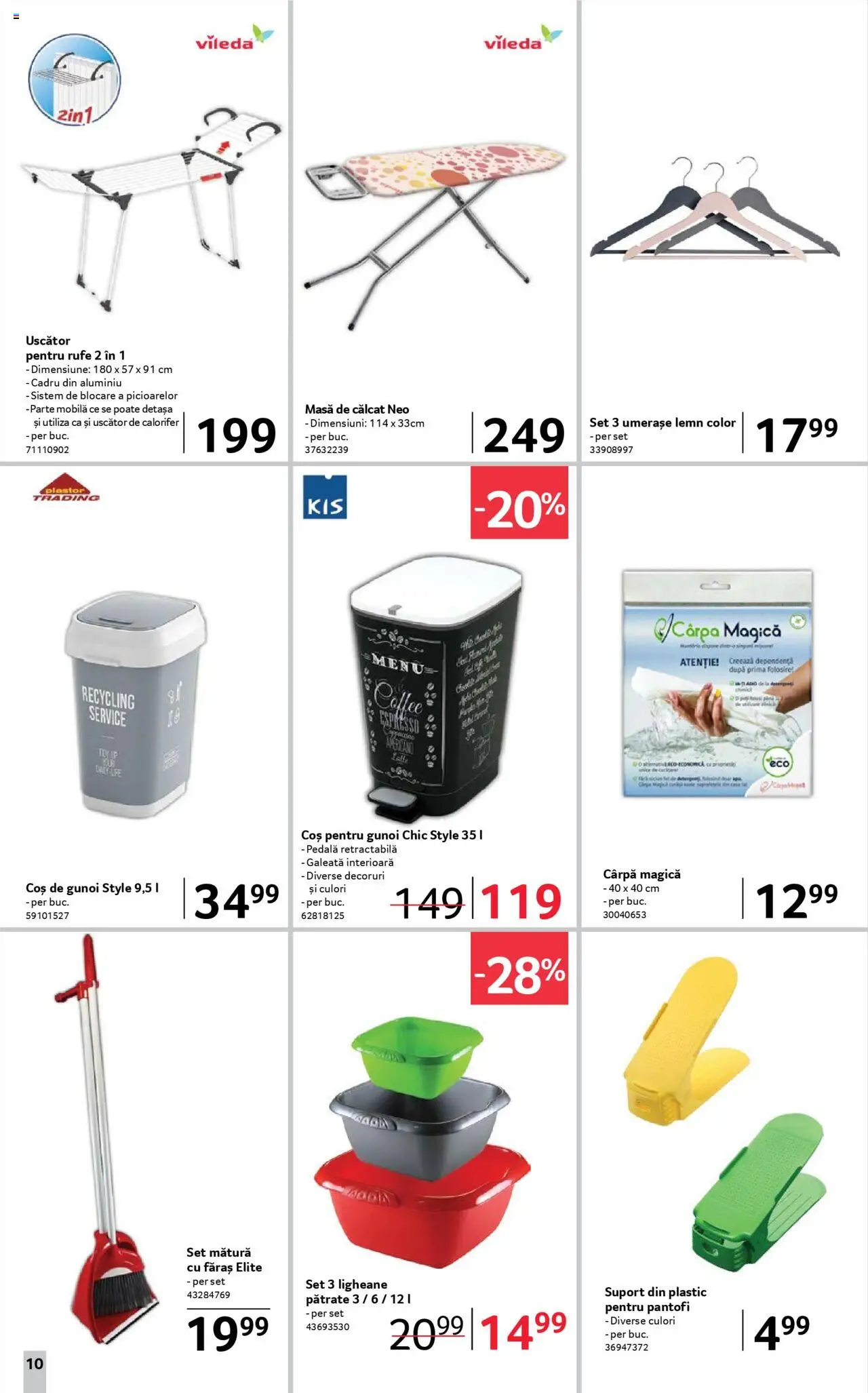 Catalog Selgros 2 - 15 Mai 2025 | Pagina 10 | Produse: Delgeç, Mătură, Masă, Masă de călcat