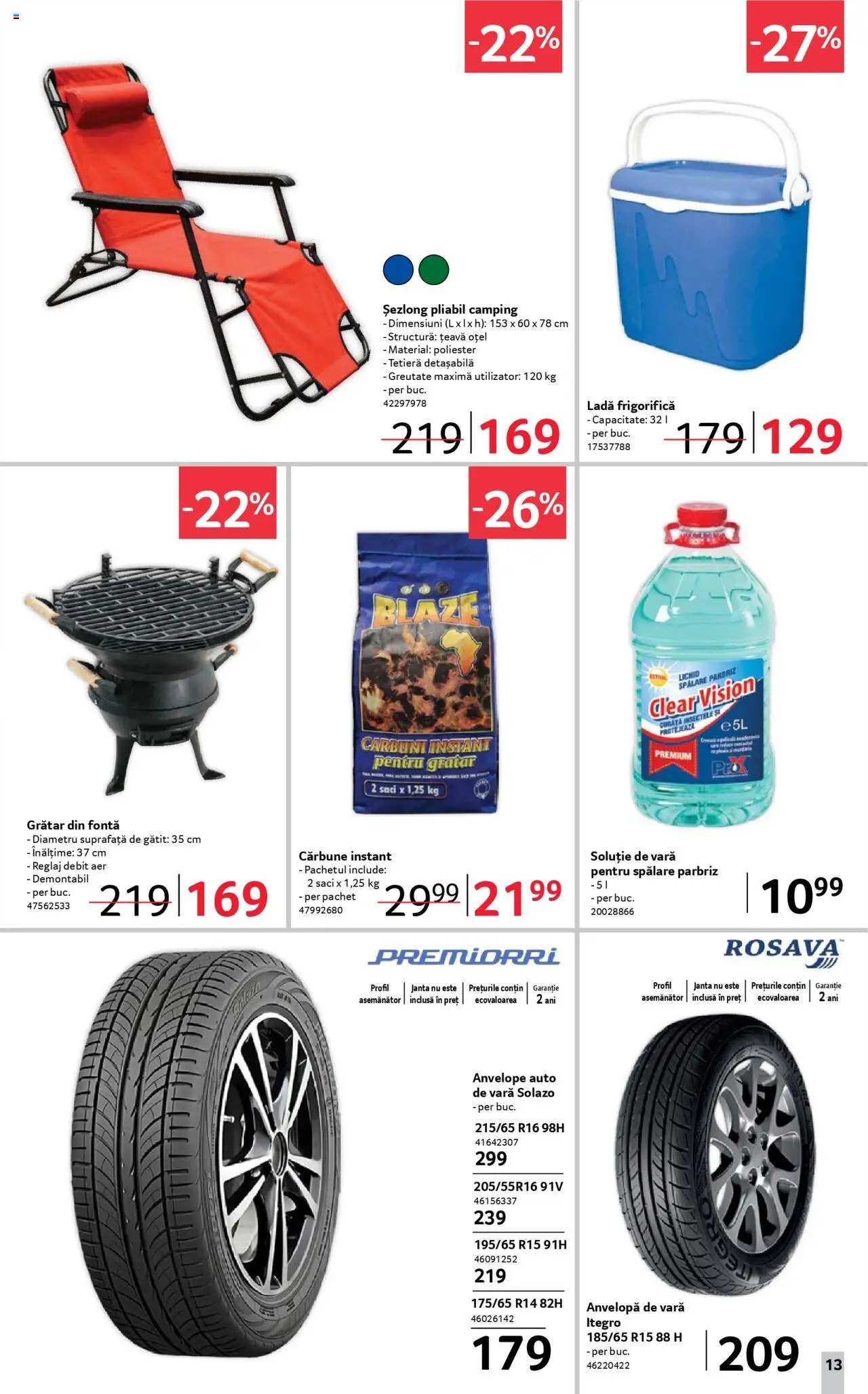 Catalog Selgros 2 - 15 Mai 2025 | Pagina 13 | Produse: Grătar, Șezlong, Țeavă, Ladă frigorifică