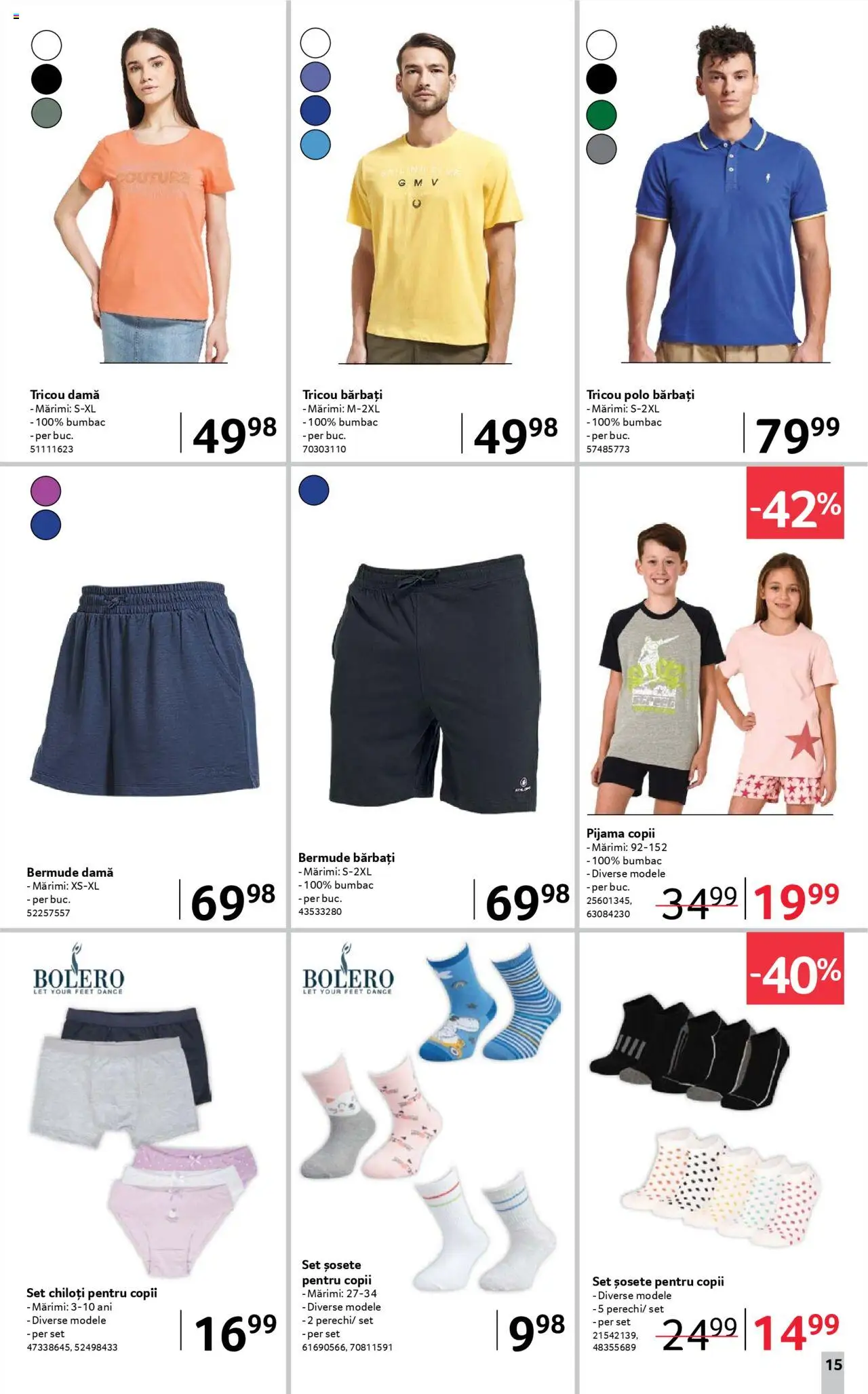 Catalog Selgros 2 - 15 Mai 2025 | Pagina 15 | Produse: Tricou, Chiloți, Șosete