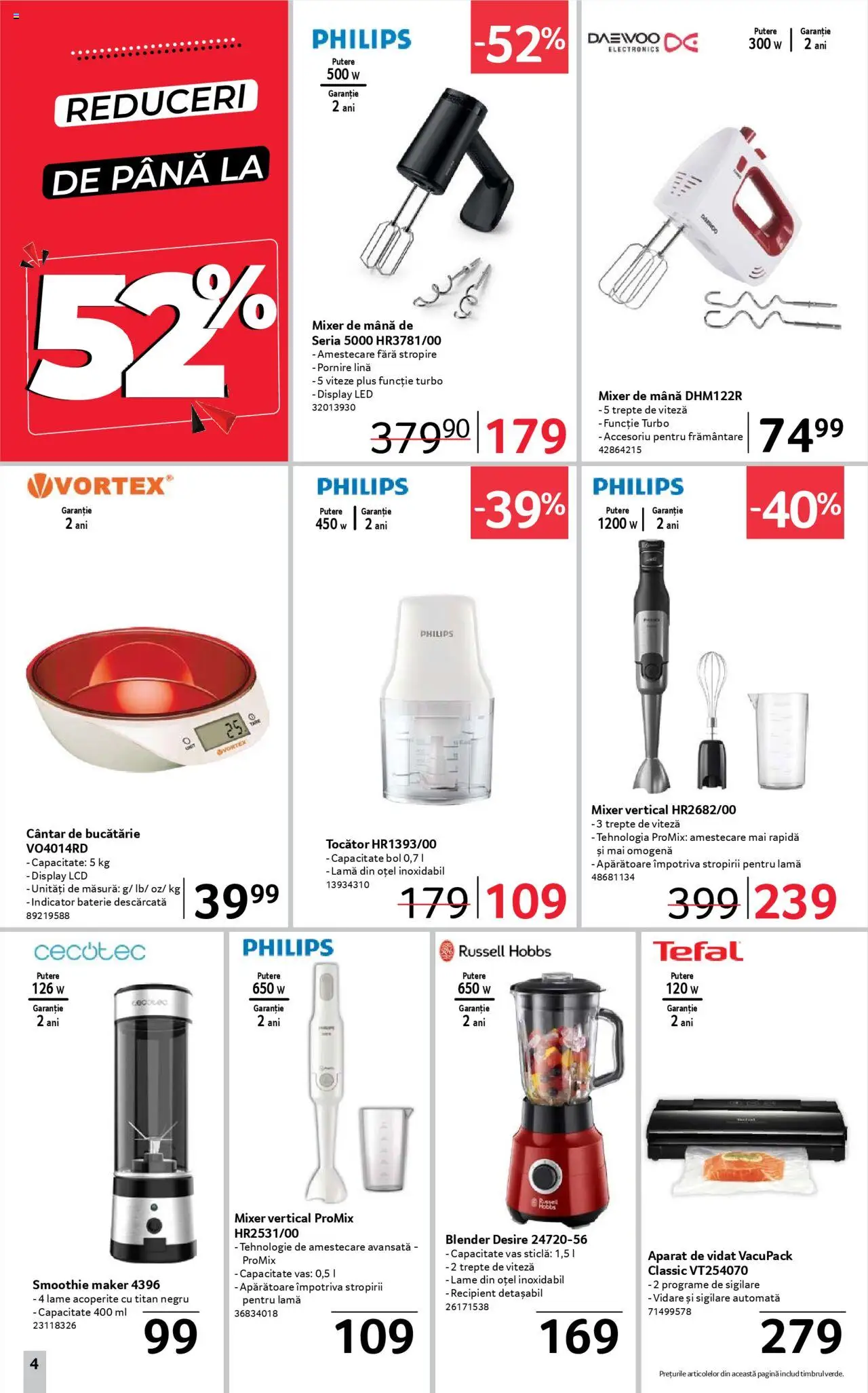 Catalog Selgros 2 - 15 Mai 2025 | Pagina 4 | Produse: Mixer, Cântar, Bucătărie, Baterie
