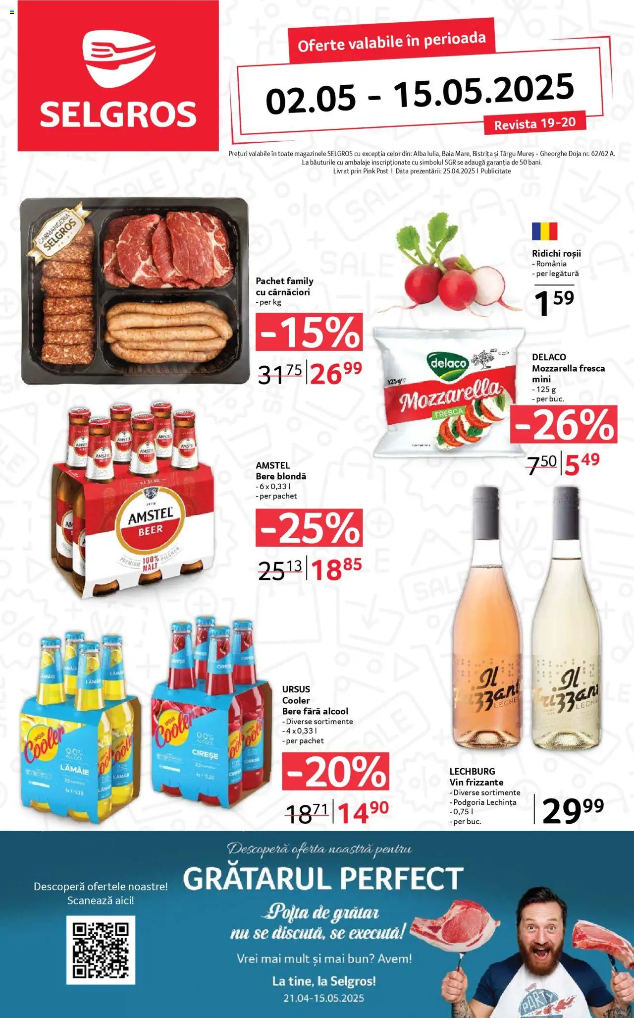 Catalog Selgros 2 - 15 Mai 2025 | Pagina 1 | Produse: Grătar, Mozzarella, Vin, Roșii