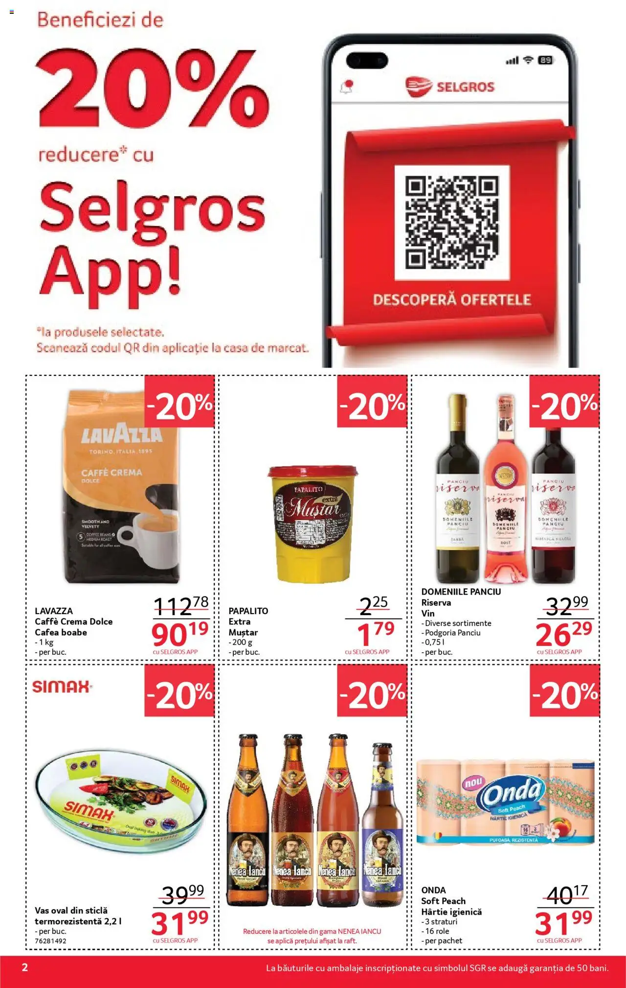 Catalog Selgros 2 - 15 Mai 2025 | Pagina 2 | Produse: Role, Cremă, Cafea, Muștar