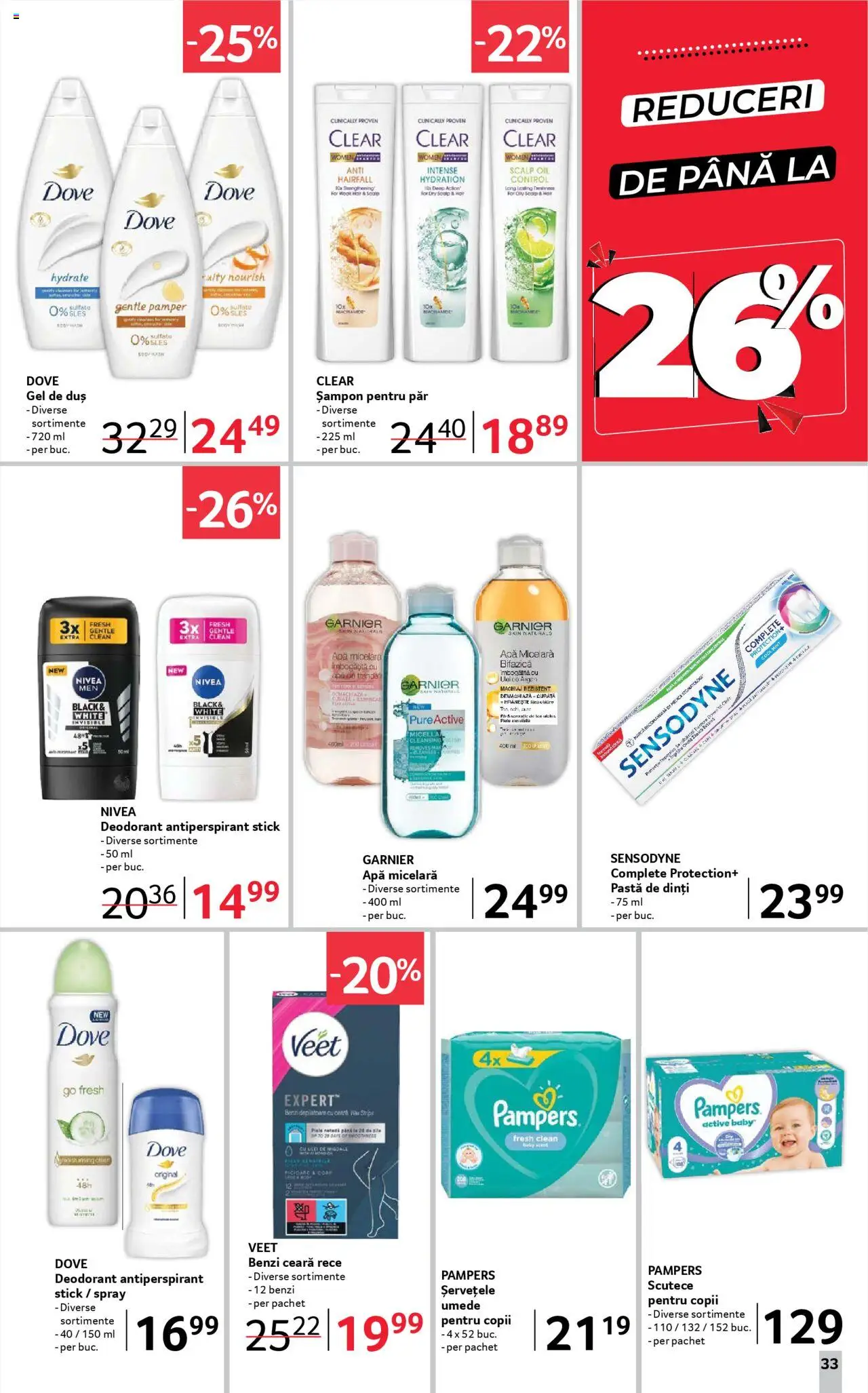 Catalog Selgros 2 - 15 Mai 2025 | Pagina 33 | Produse: Duș, Machiaj, Antiperspirant, Pastă de dinți