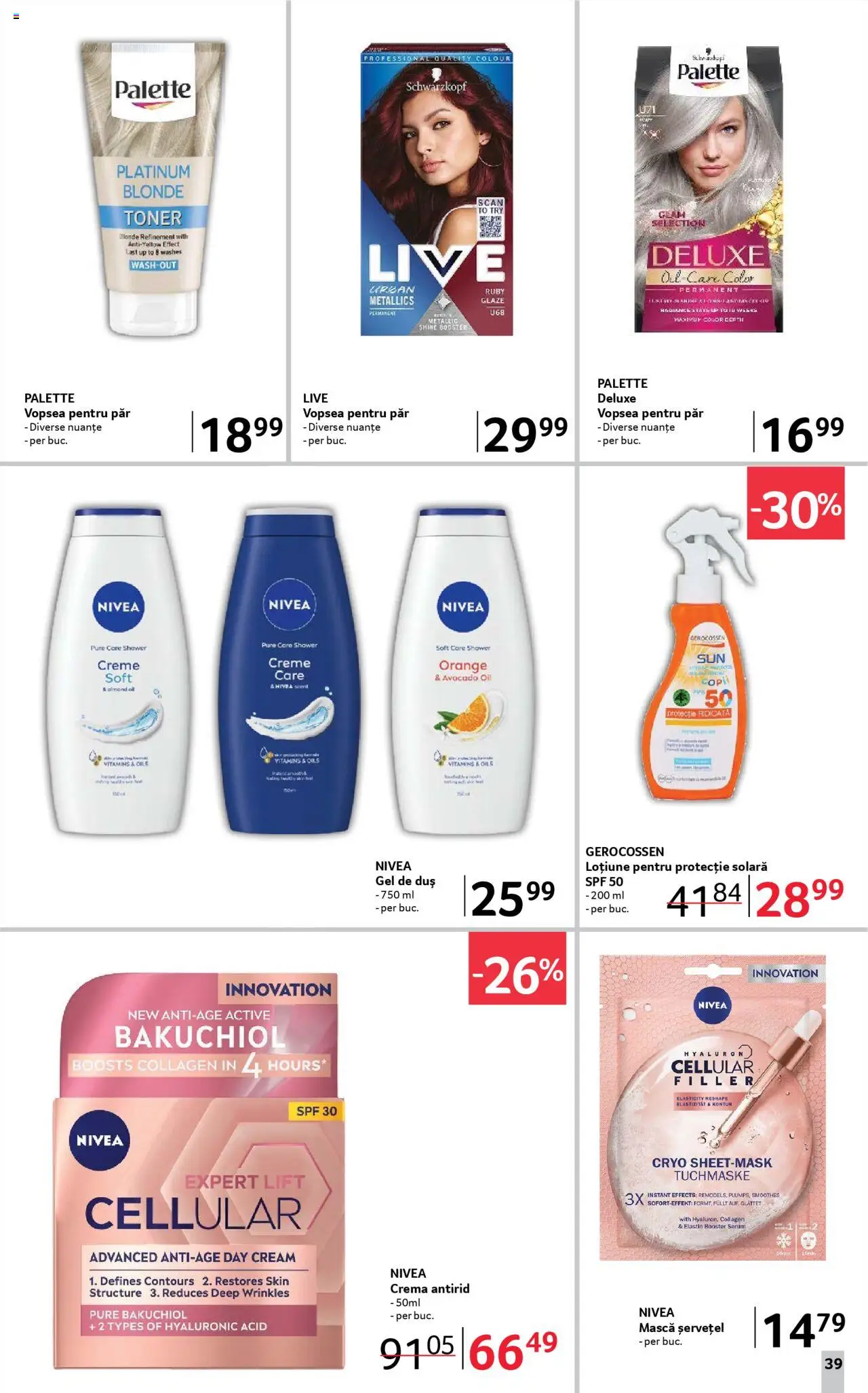 Catalog Selgros 2 - 15 Mai 2025 | Pagina 39 | Produse: Serum, Vopsea, Cremă, Protecție solară
