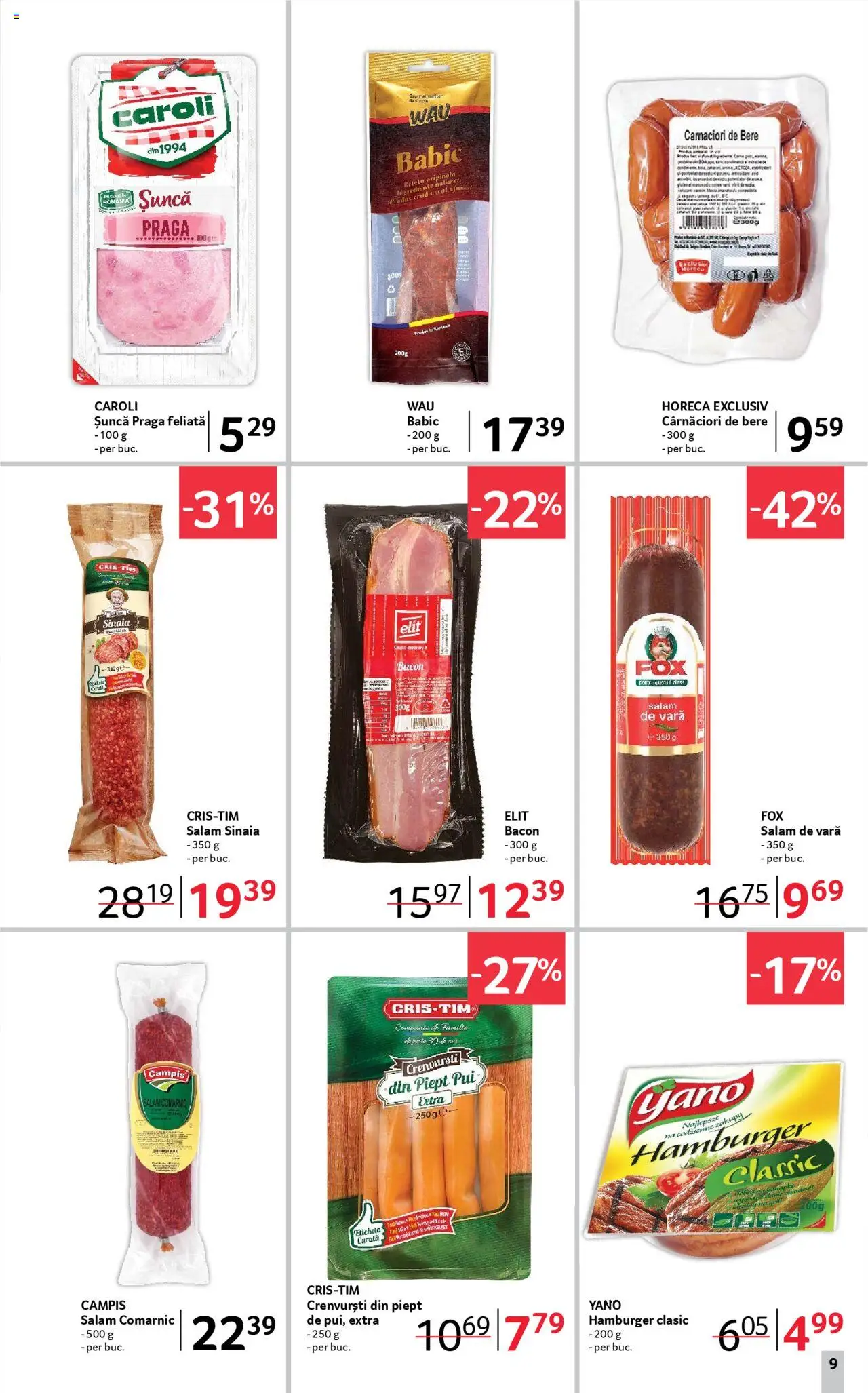Catalog Selgros 2 - 15 Mai 2025 | Pagina 9 | Produse: Cârnăciori de bere, Crenvurști, Salam, Bere