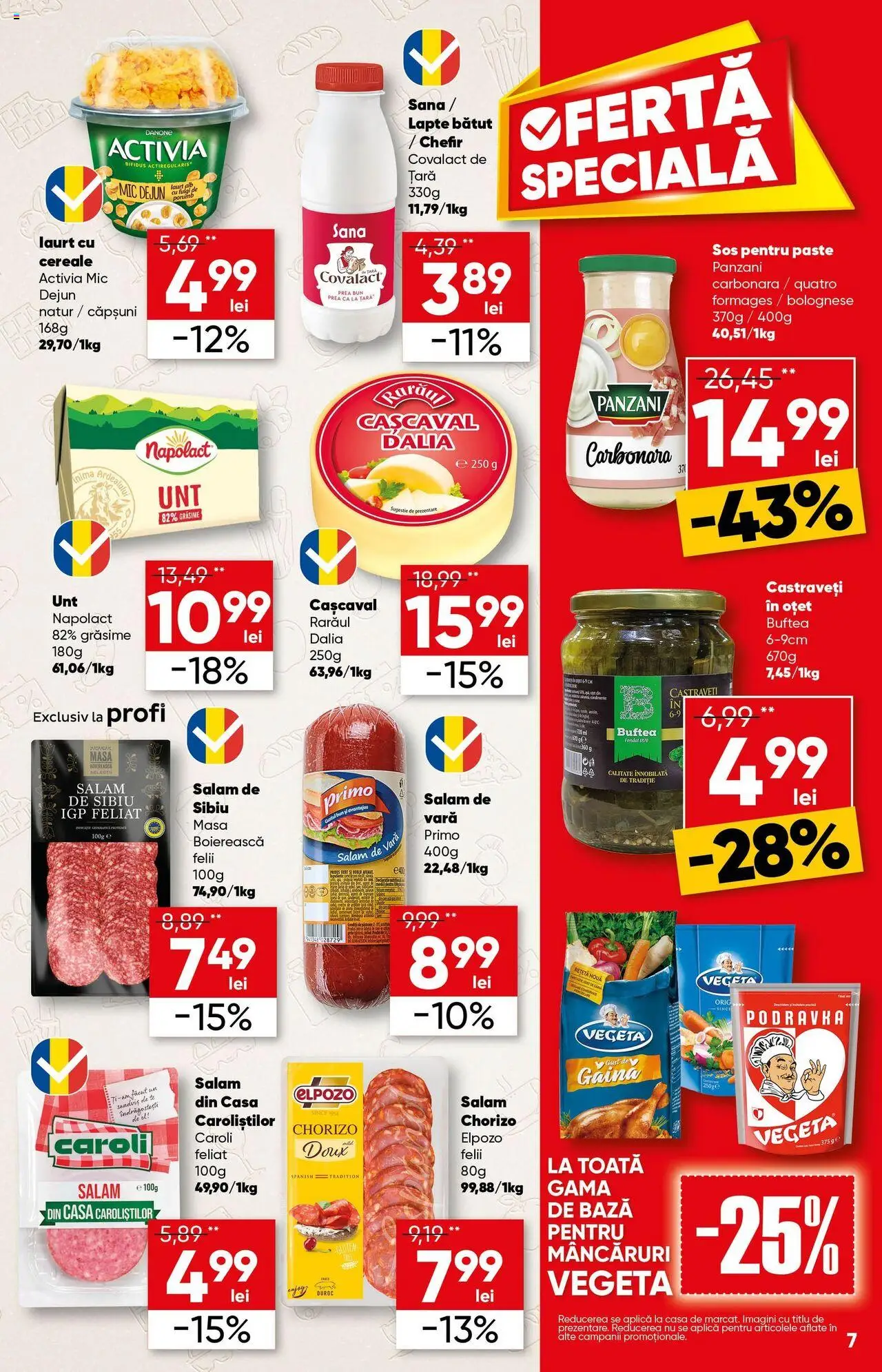 Catalog Profi 30 Aprilie - 13 Mai 2025 | Pagina 7 | Produse: Masă, Oțet, Salam, Porumb