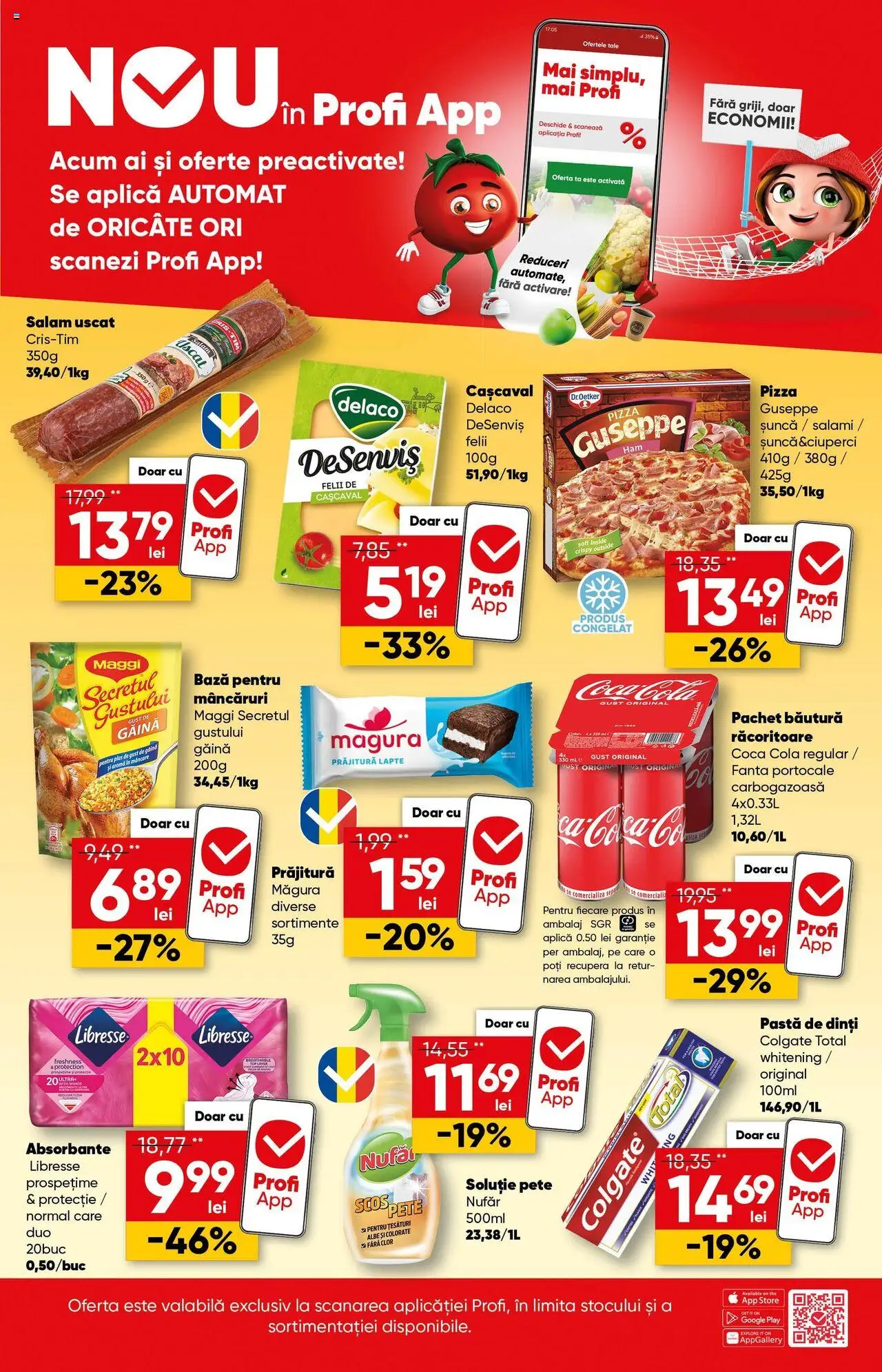 Catalog Profi 30 Aprilie - 13 Mai 2025 | Pagina 9 | Produse: Light Kedi Konservesi, Prăjitură, Amerikan servis, Lapte