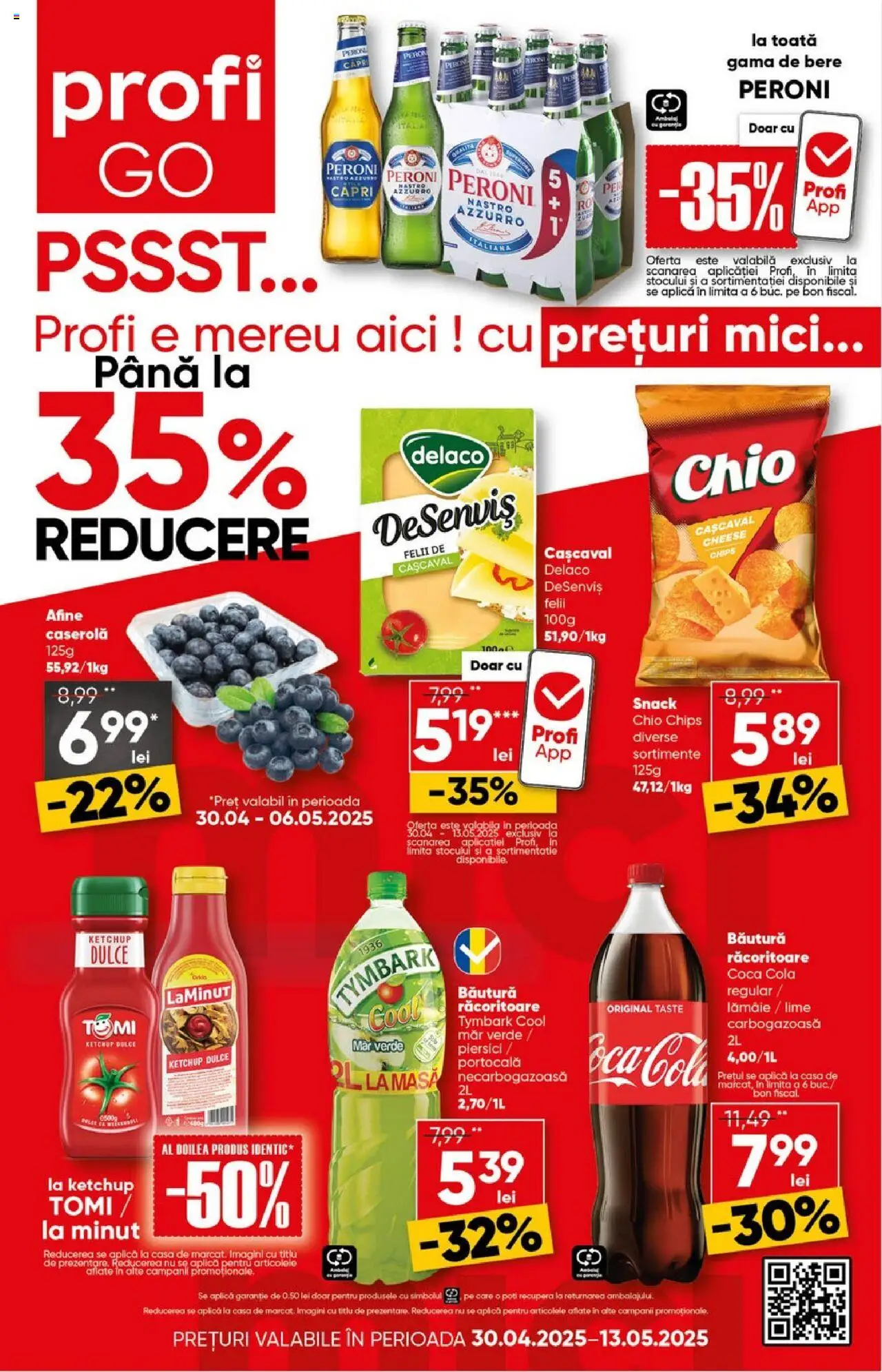 Catalog Profi 30 Aprilie - 13 Mai 2025 | Pagina 1 | Produse: Masă, Cașcaval, Mici, Bere