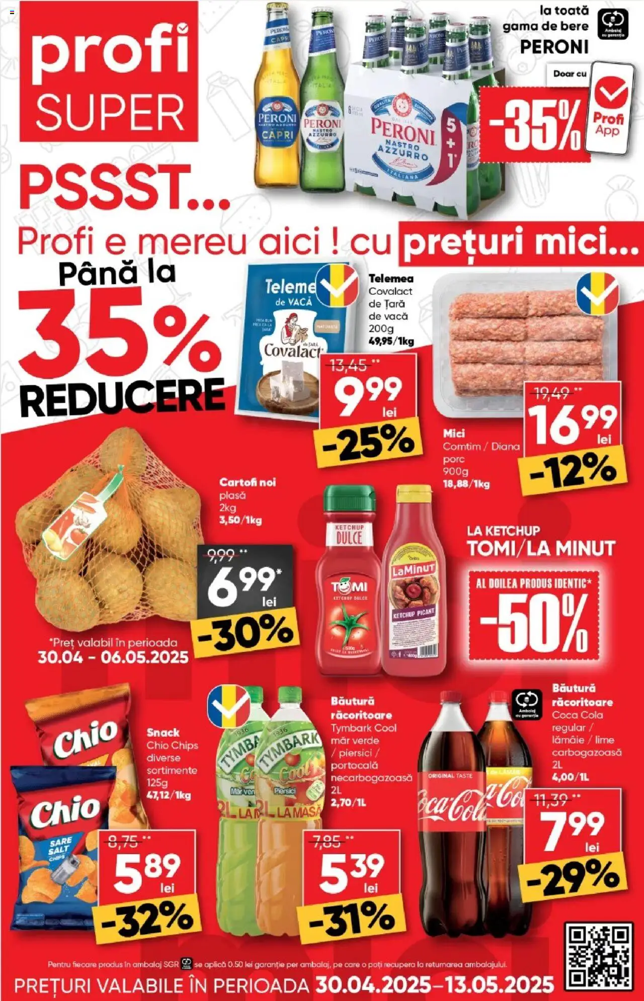 Catalog Profi 30 Aprilie - 13 Mai 2025 | Pagina 1 | Produse: Mici, Amerikan servis, Ketchup, Cartofi